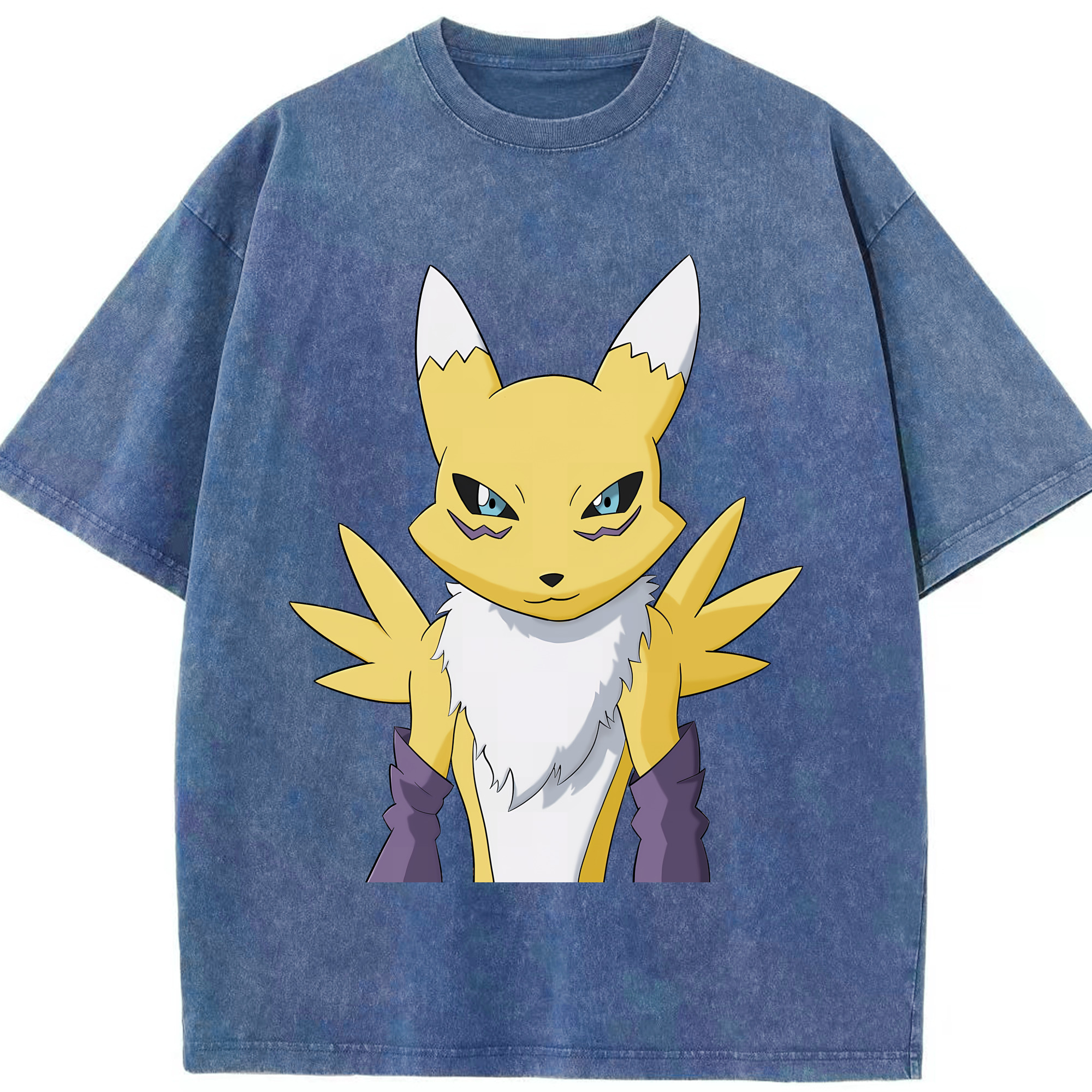 （画像用） Digimon デジタルモンスター/デジモン 綿100% ヴィンテージ風 半袖Tシャツ（フロントプリント）