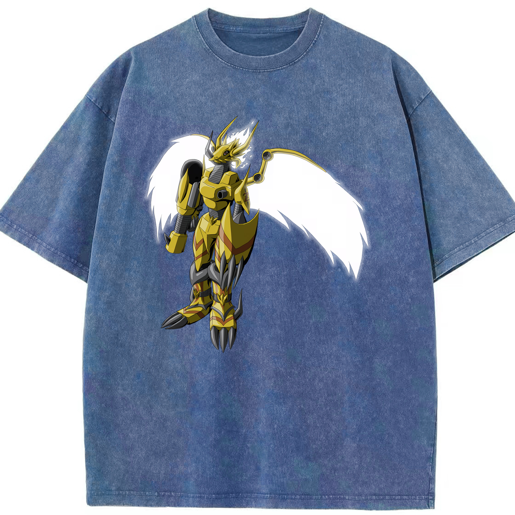 （画像用） Digimon デジタルモンスター/デジモン 綿100% ヴィンテージ風 半袖Tシャツ（フロントプリント）