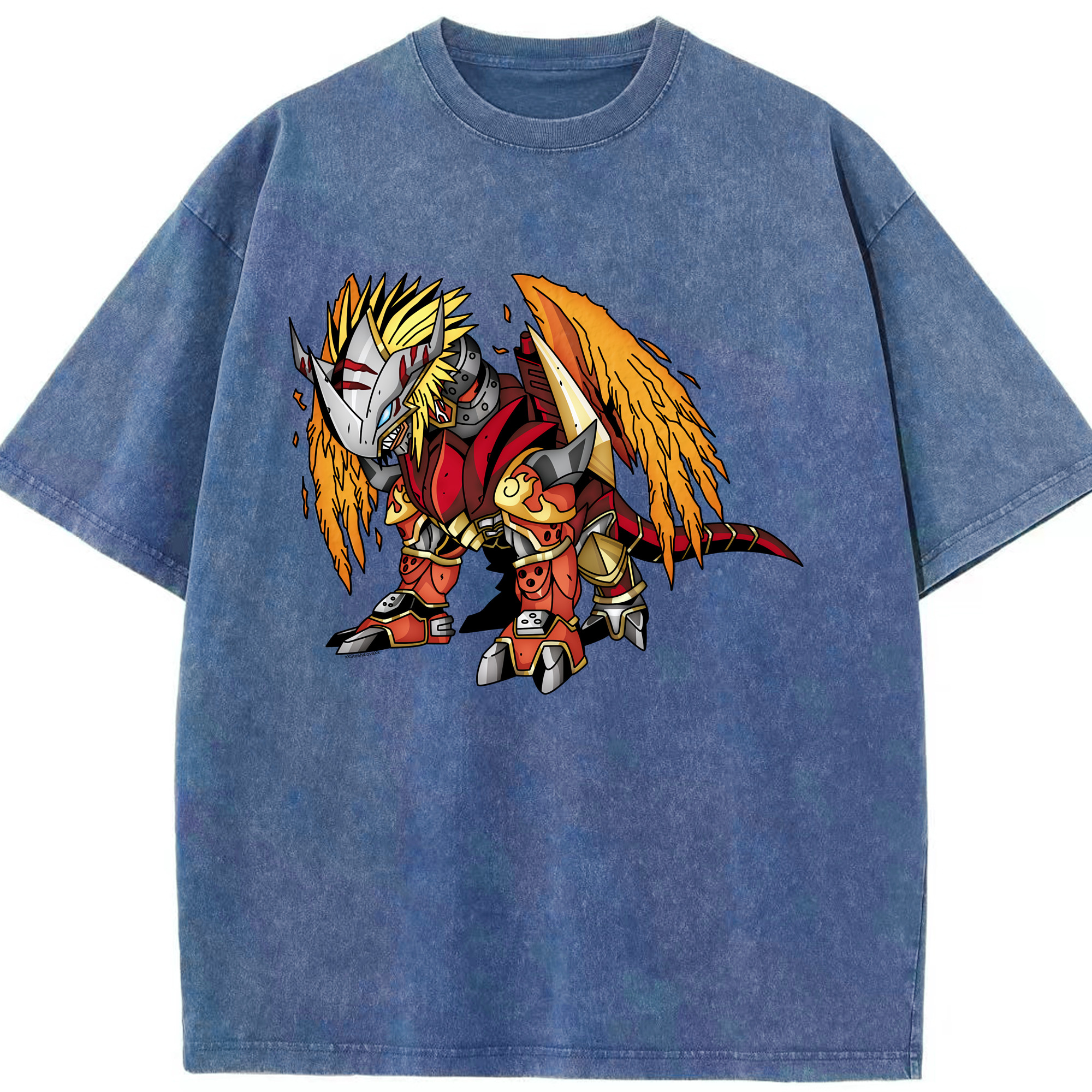 （画像用） Digimon デジタルモンスター/デジモン 綿100% ヴィンテージ風 半袖Tシャツ（フロントプリント）