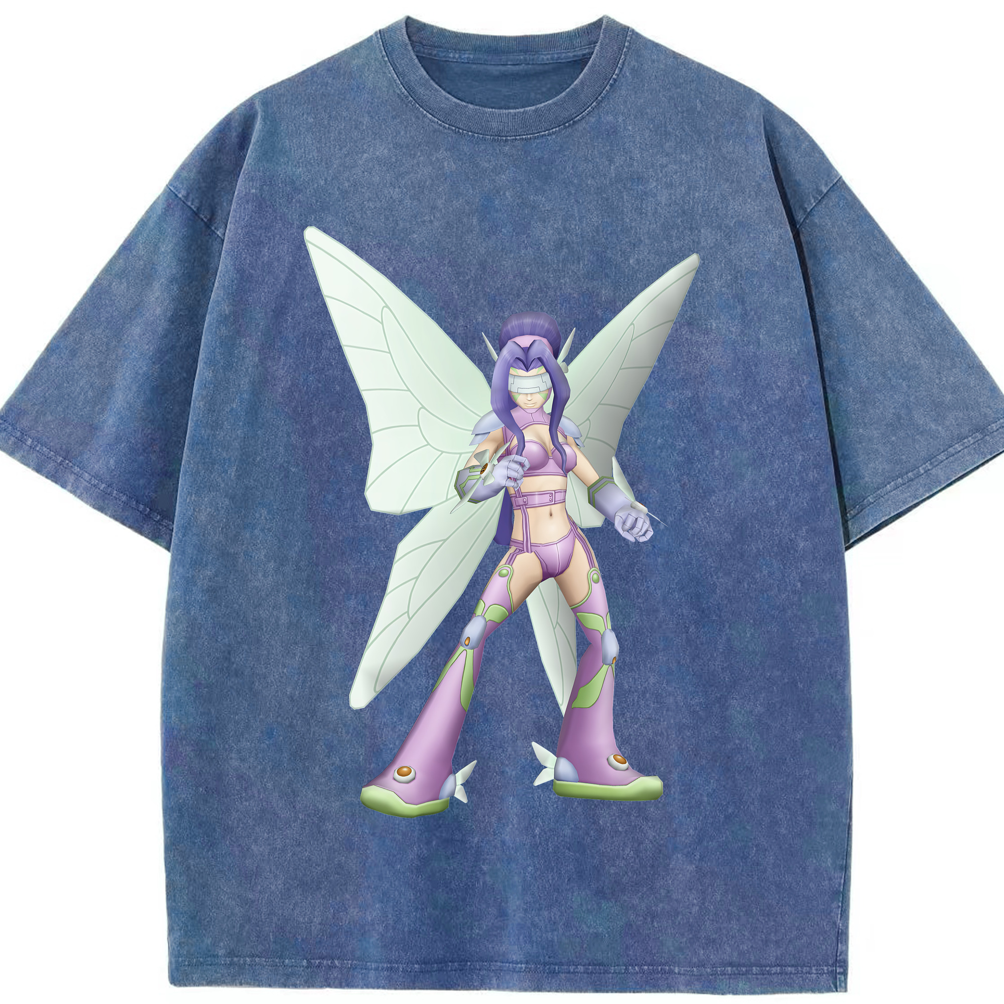 （画像用） Digimon デジタルモンスター/デジモン 綿100% ヴィンテージ風 半袖Tシャツ（フロントプリント）