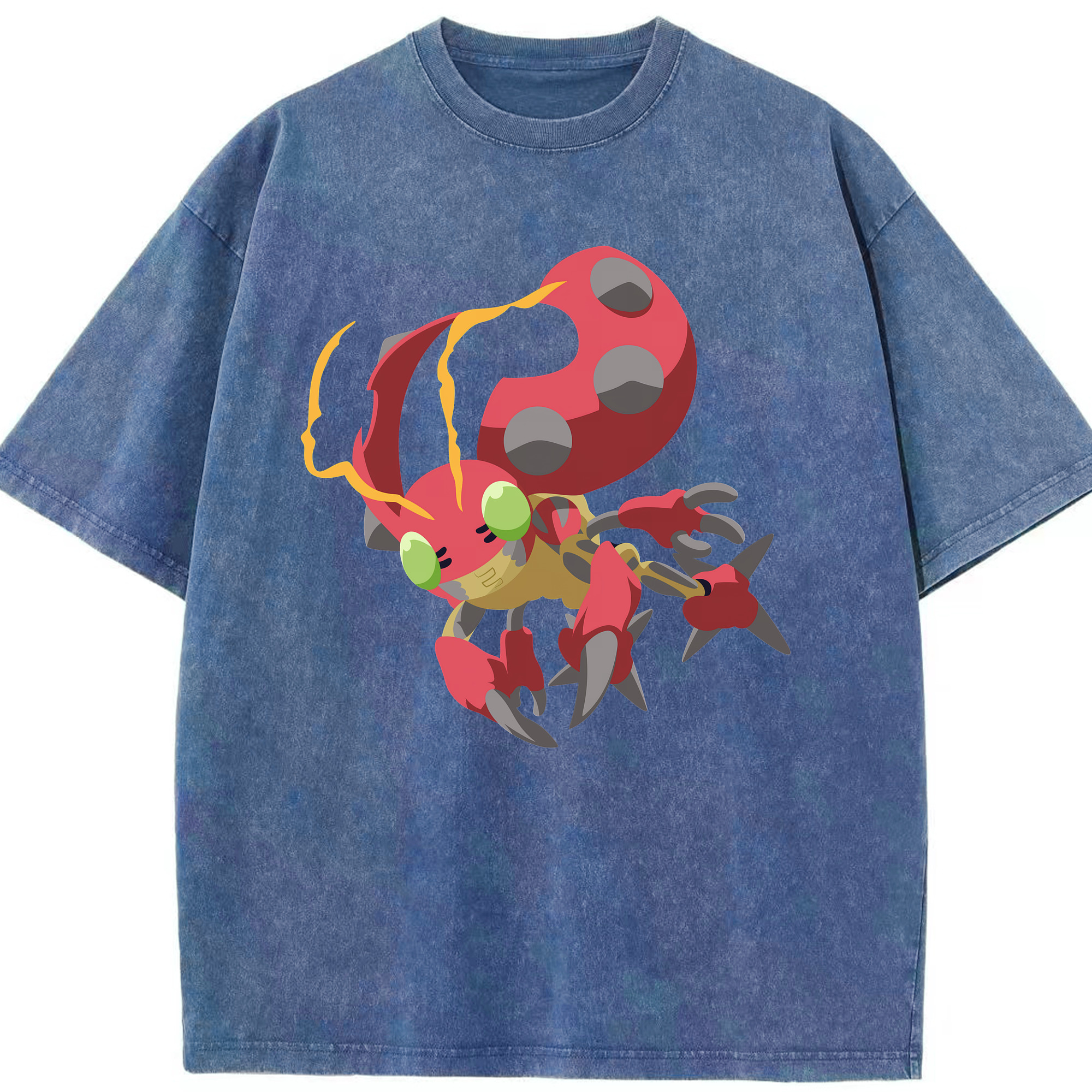（画像用） Digimon デジタルモンスター/デジモン 綿100% ヴィンテージ風 半袖Tシャツ（フロントプリント）