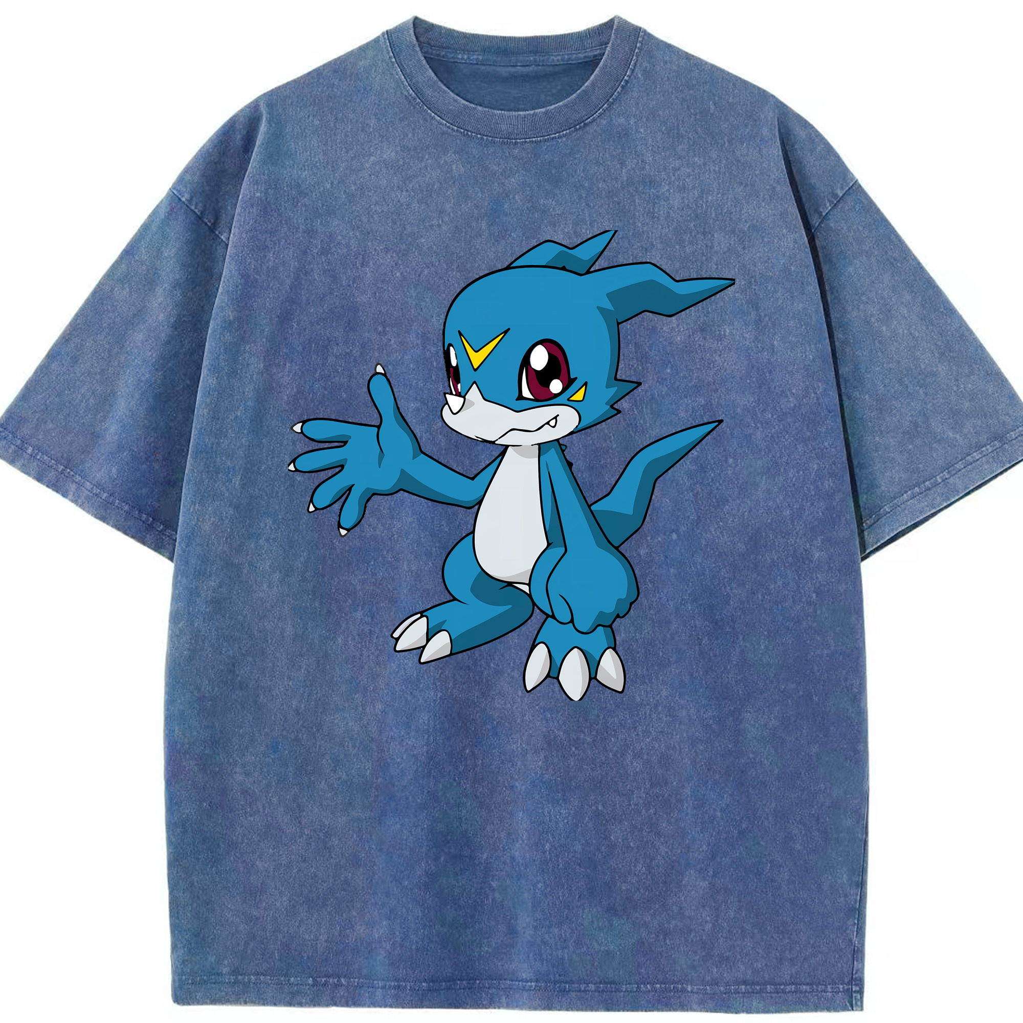（画像用） Digimon デジタルモンスター/デジモン 綿100% ヴィンテージ風 半袖Tシャツ（フロントプリント）
