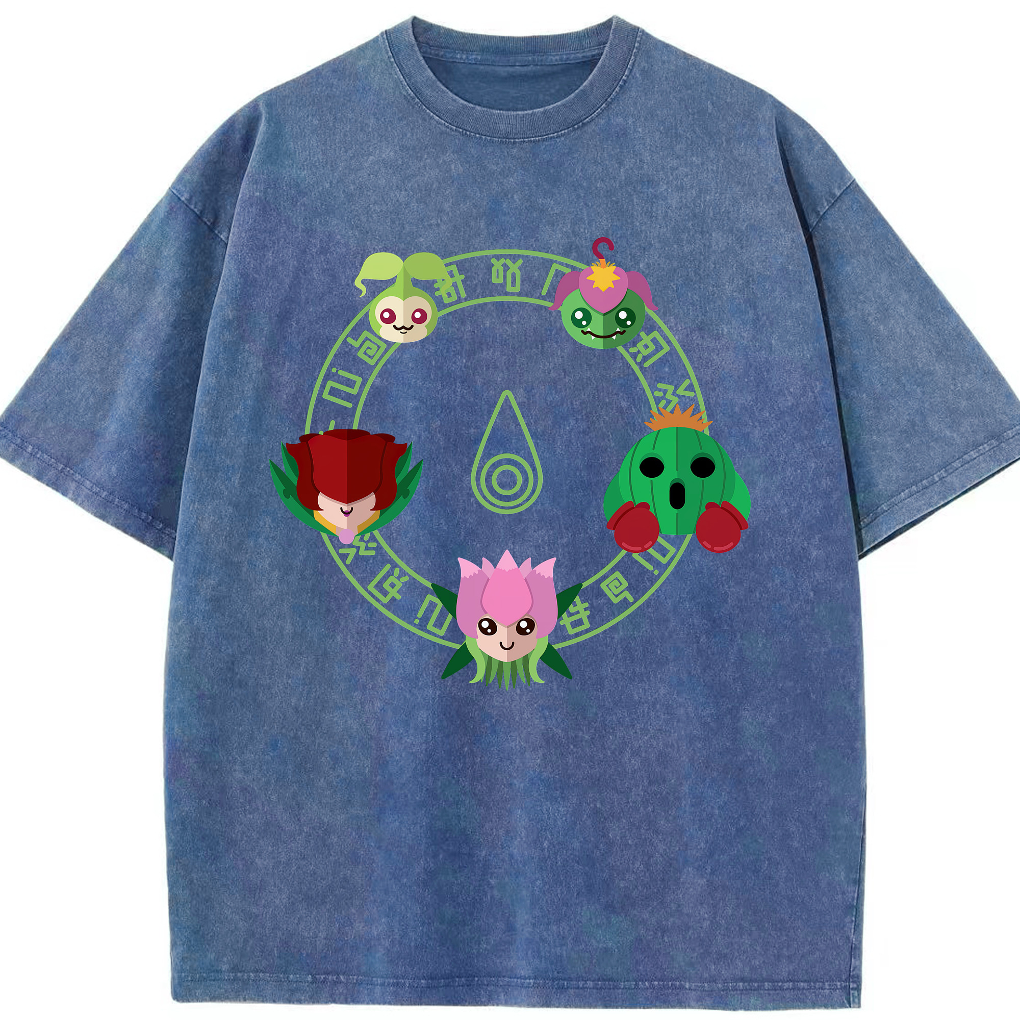 （画像用） Digimon デジタルモンスター/デジモン 綿100% ヴィンテージ風 半袖Tシャツ（フロントプリント）