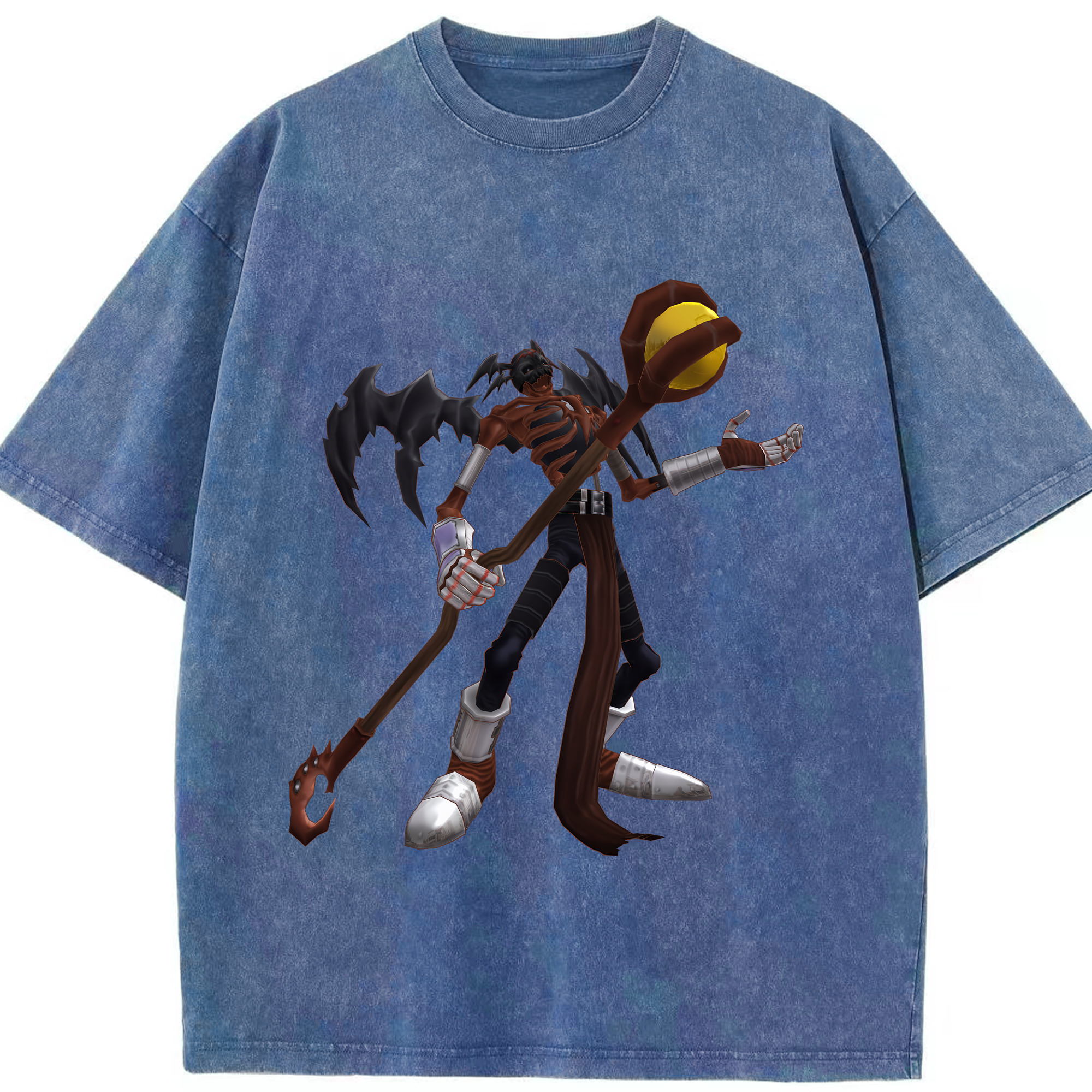 （画像用） Digimon デジタルモンスター/デジモン 綿100% ヴィンテージ風 半袖Tシャツ（フロントプリント）