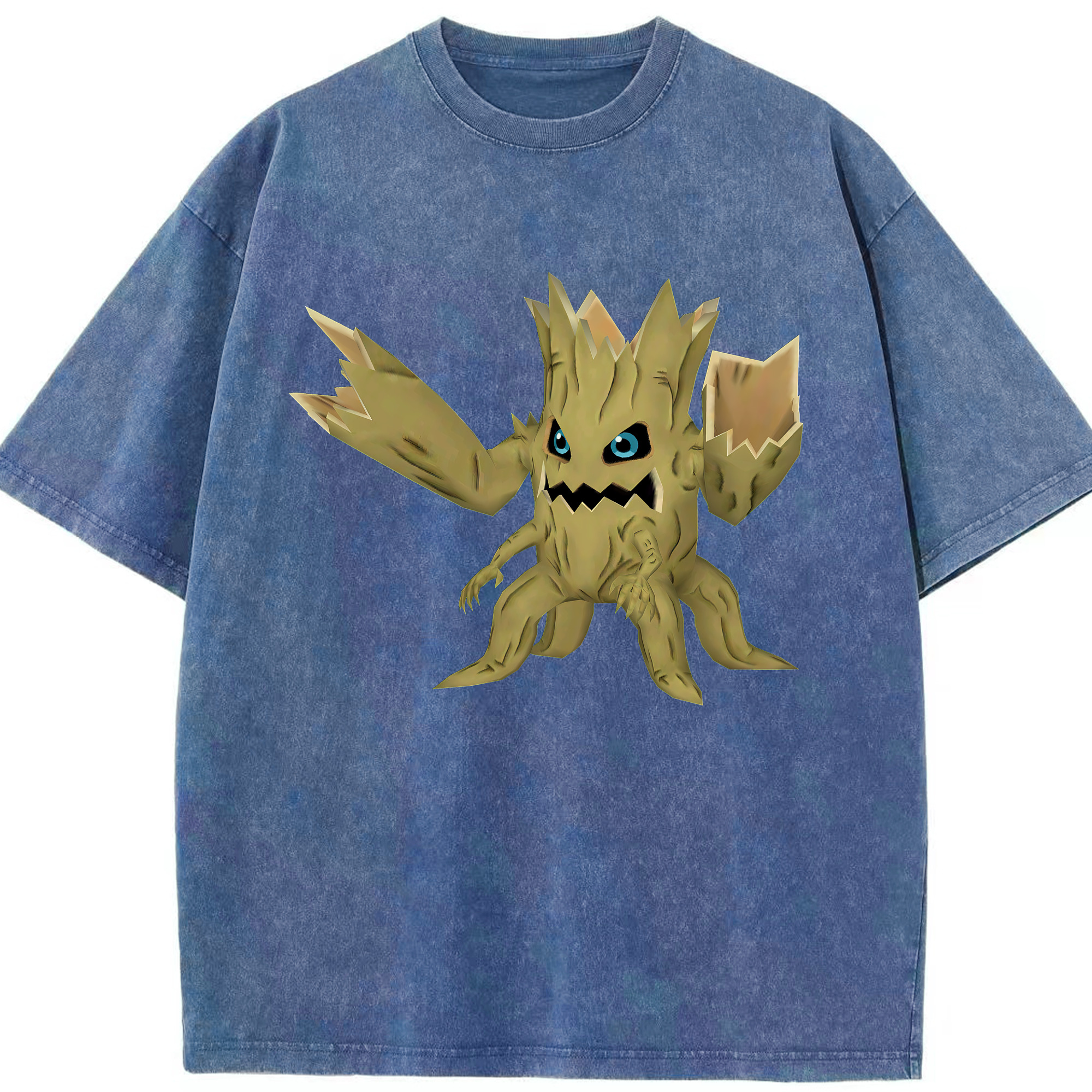 （画像用） Digimon デジタルモンスター/デジモン 綿100% ヴィンテージ風 半袖Tシャツ（フロントプリント）