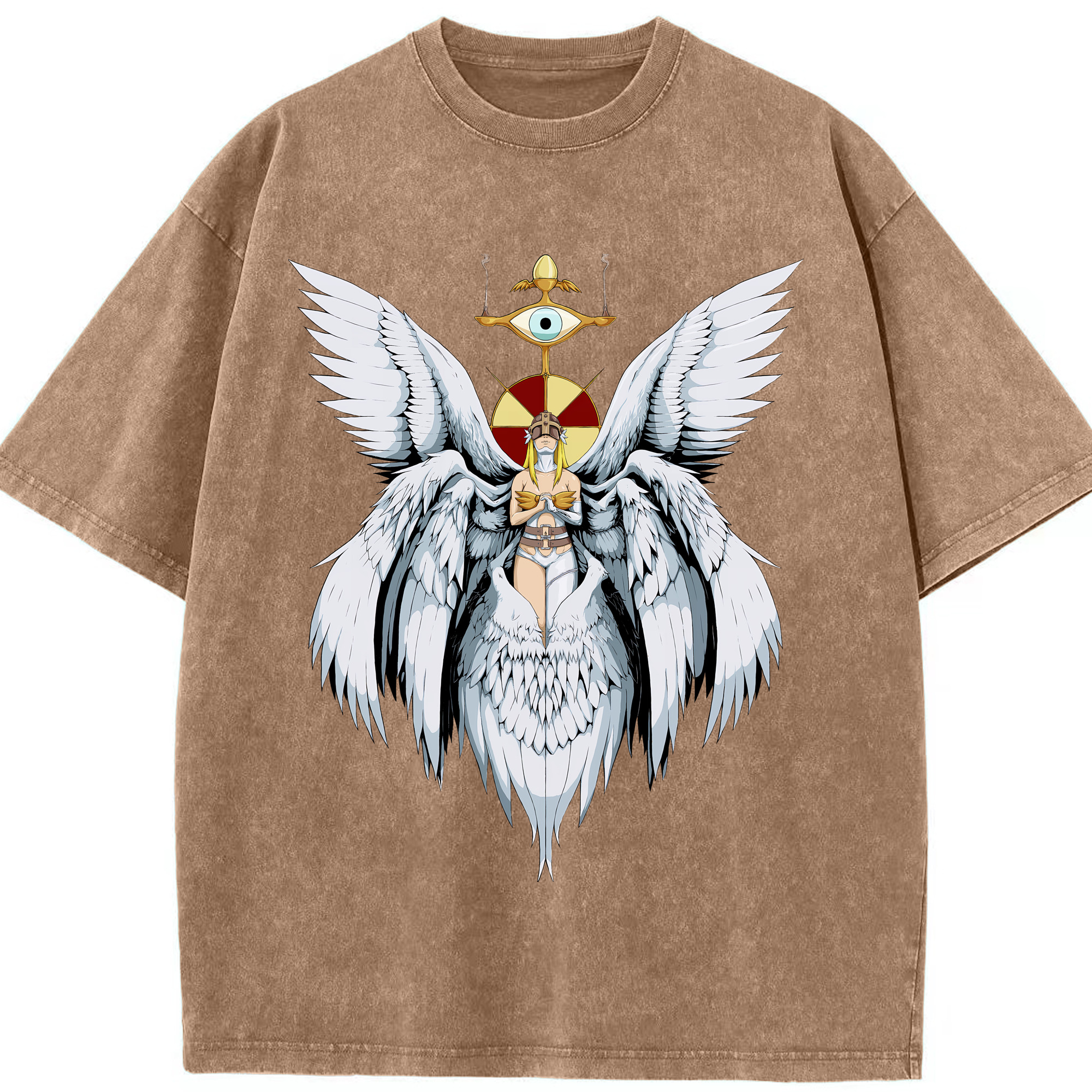 （画像用） Digimon デジタルモンスター/デジモン 綿100% ヴィンテージ風 半袖Tシャツ（フロントプリント）