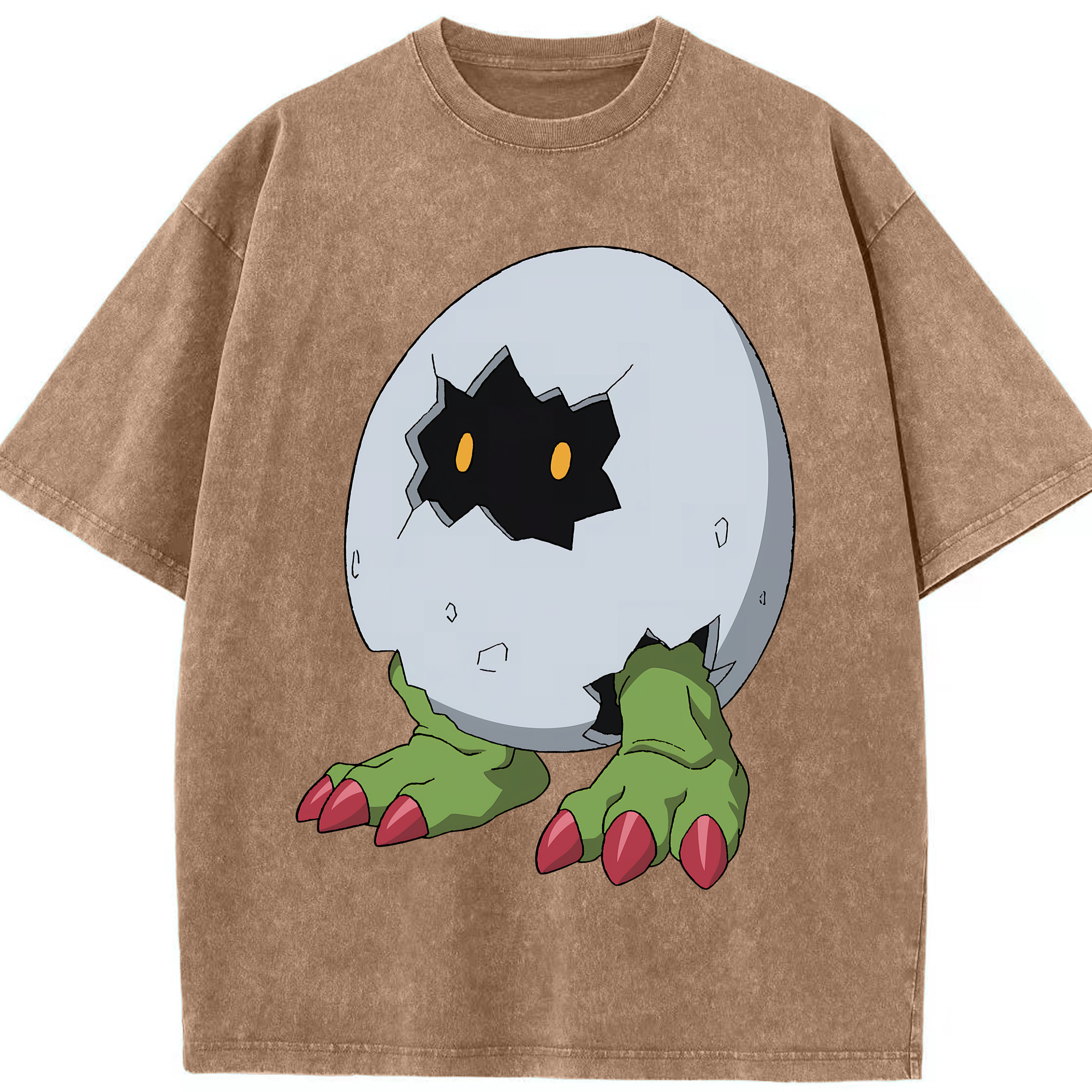 （画像用） Digimon デジタルモンスター/デジモン 綿100% ヴィンテージ風 半袖Tシャツ（フロントプリント）