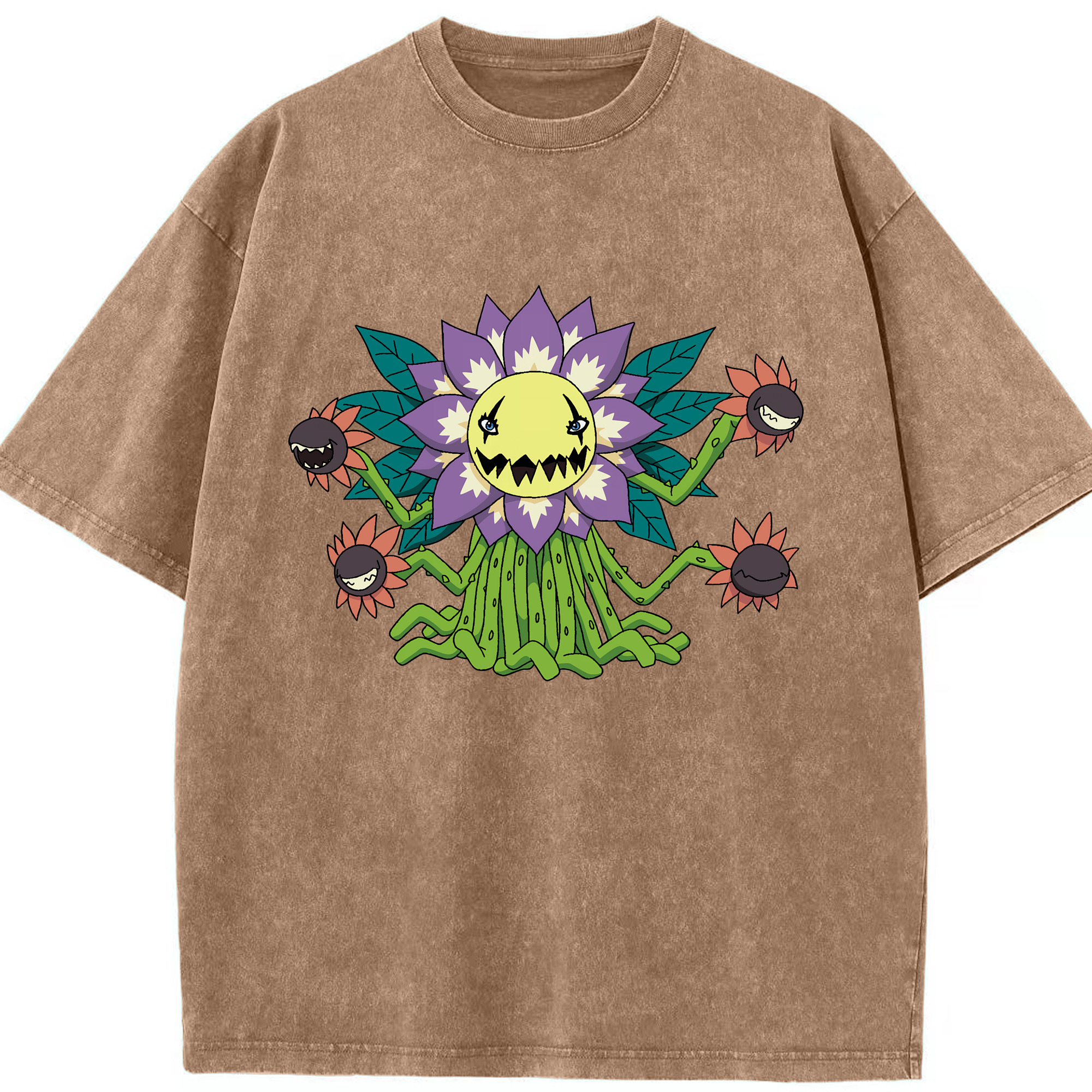 （画像用） Digimon デジタルモンスター/デジモン 綿100% ヴィンテージ風 半袖Tシャツ（フロントプリント）