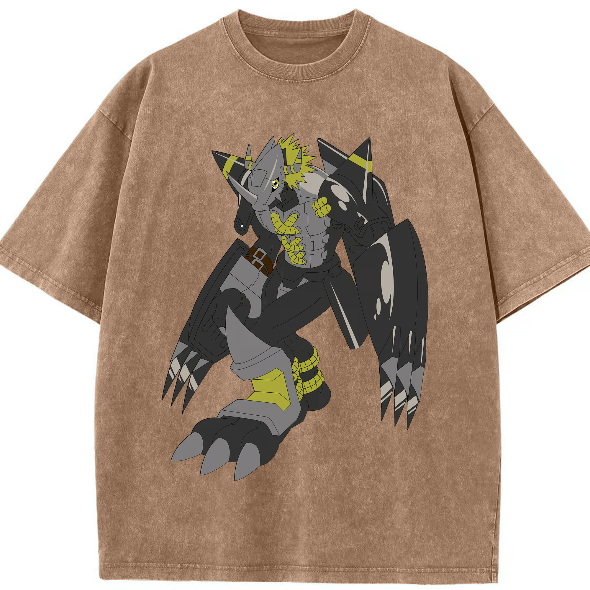 （画像用） Digimon デジタルモンスター/デジモン 綿100% ヴィンテージ風 半袖Tシャツ（フロントプリント）