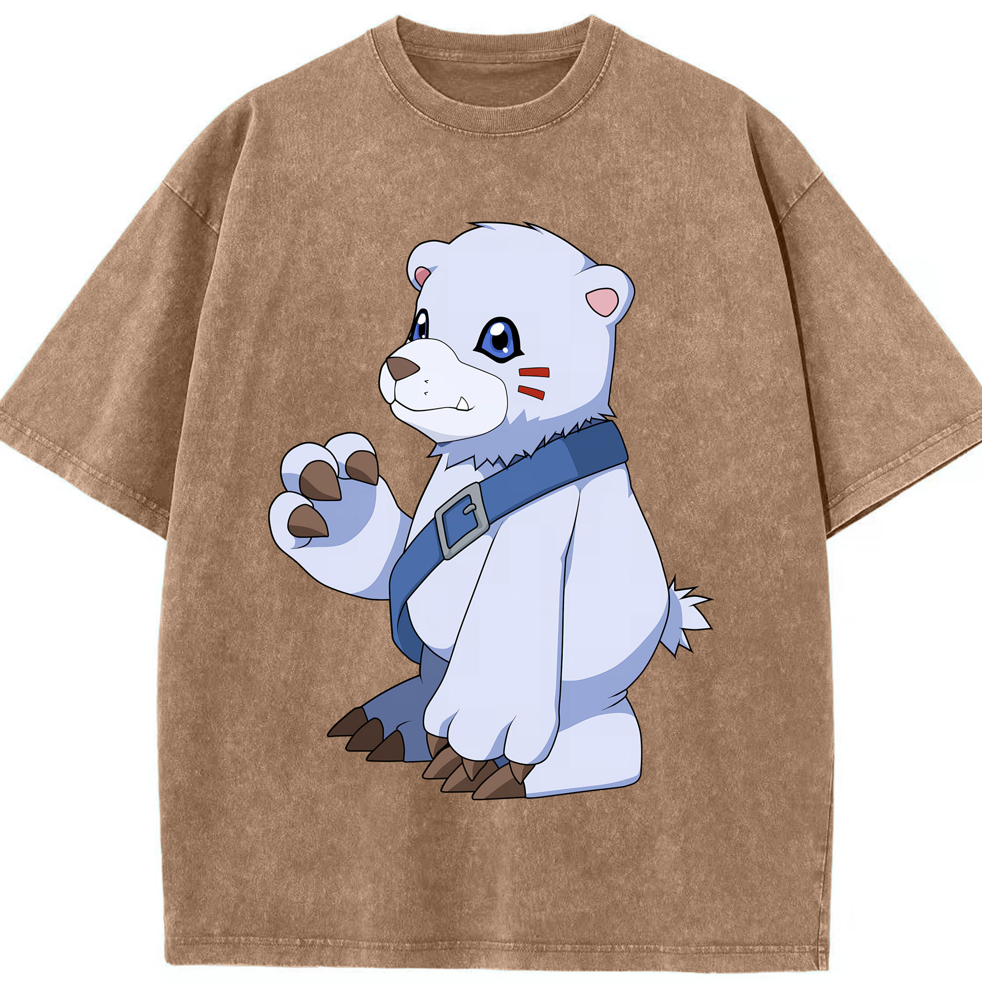 （画像用） Digimon デジタルモンスター/デジモン 綿100% ヴィンテージ風 半袖Tシャツ（フロントプリント）