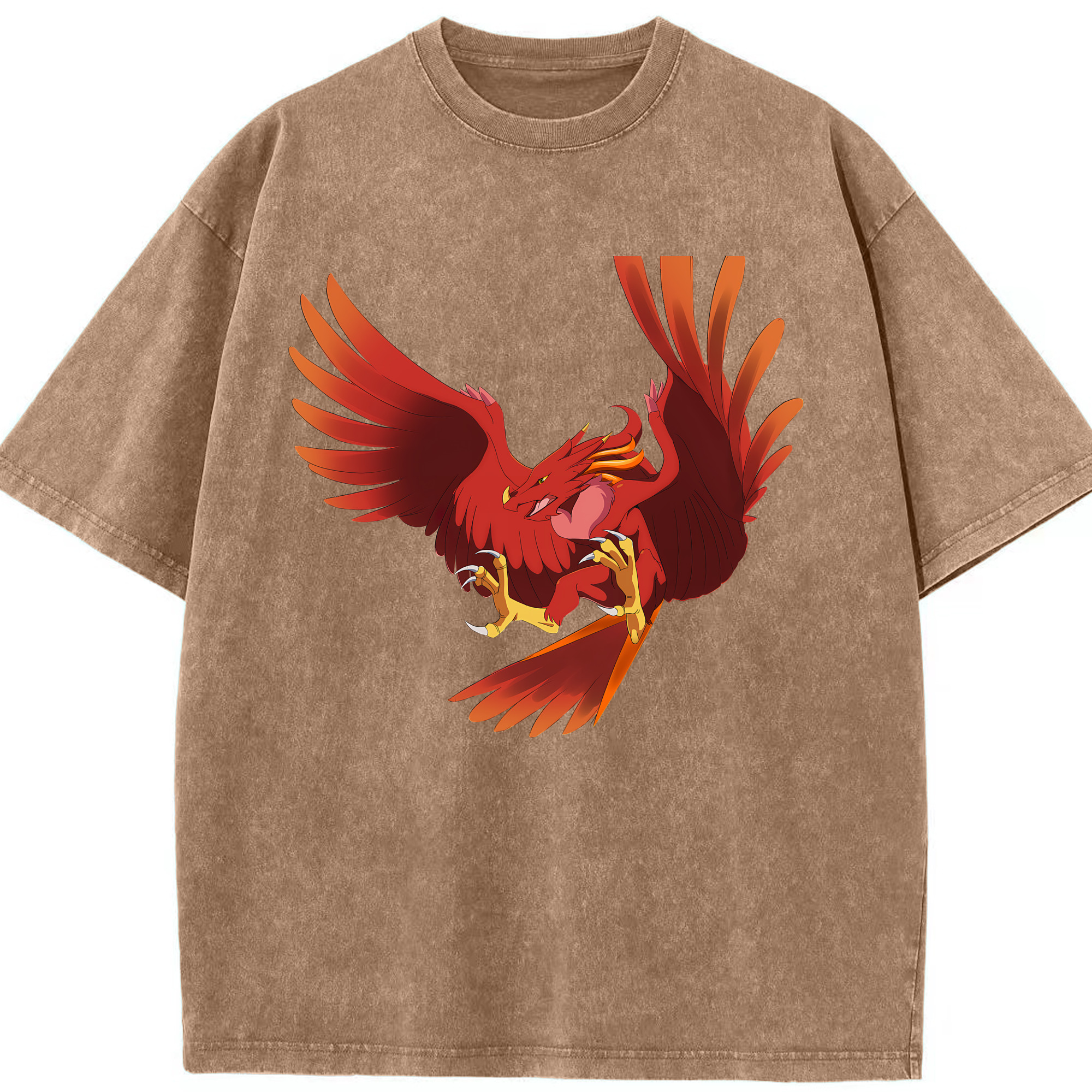 （画像用） Digimon デジタルモンスター/デジモン 綿100% ヴィンテージ風 半袖Tシャツ（フロントプリント）
