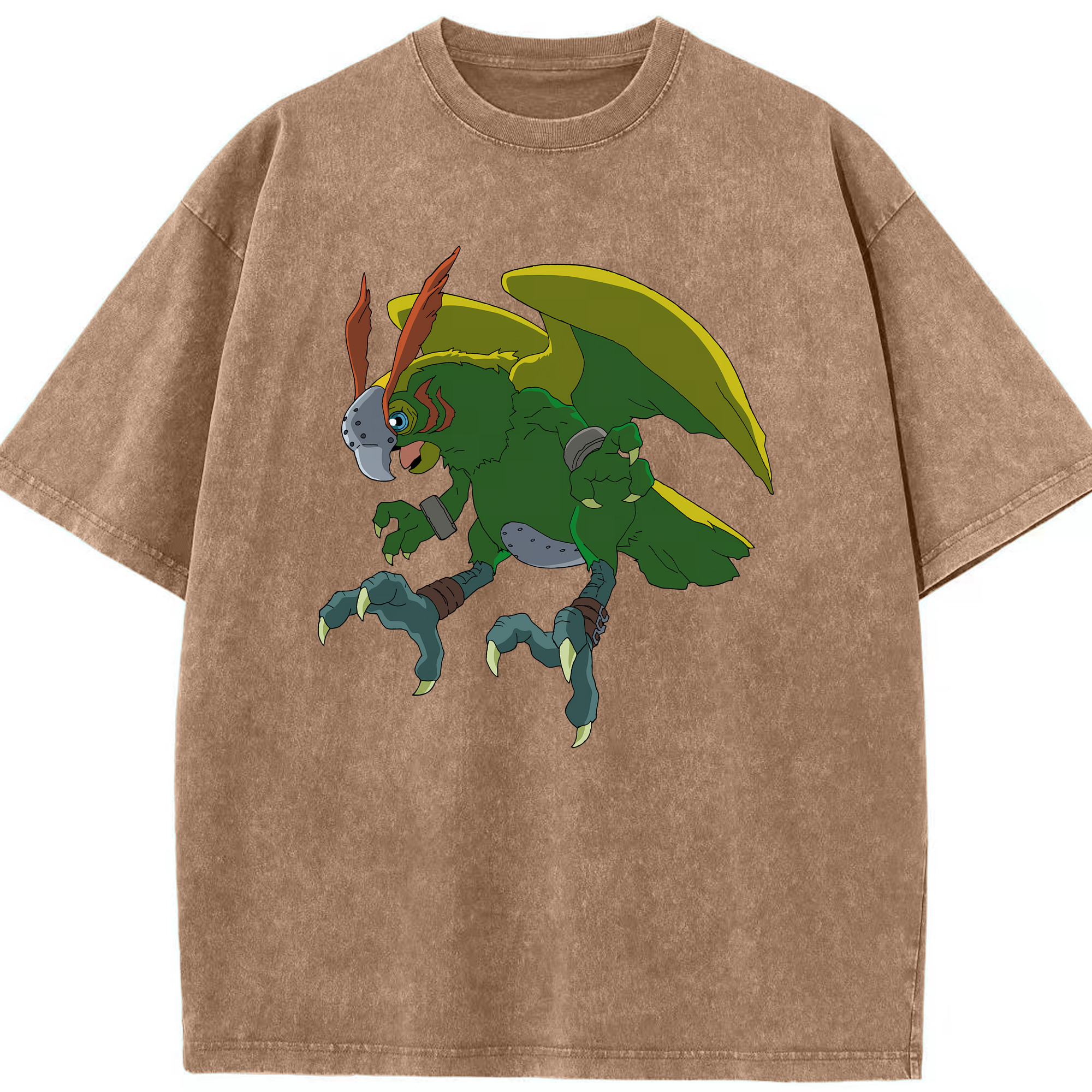 （画像用） Digimon デジタルモンスター/デジモン 綿100% ヴィンテージ風 半袖Tシャツ（フロントプリント）