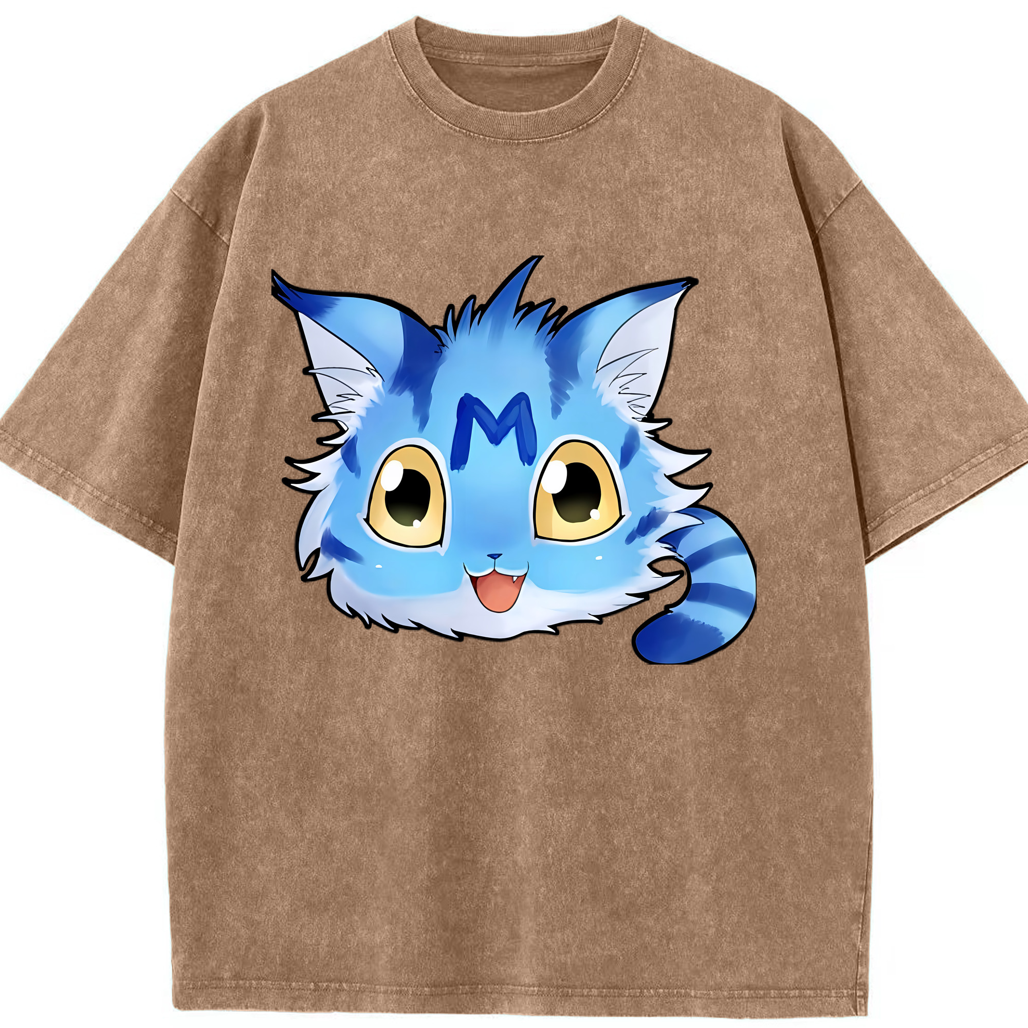 （画像用） Digimon デジタルモンスター/デジモン 綿100% ヴィンテージ風 半袖Tシャツ（フロントプリント）