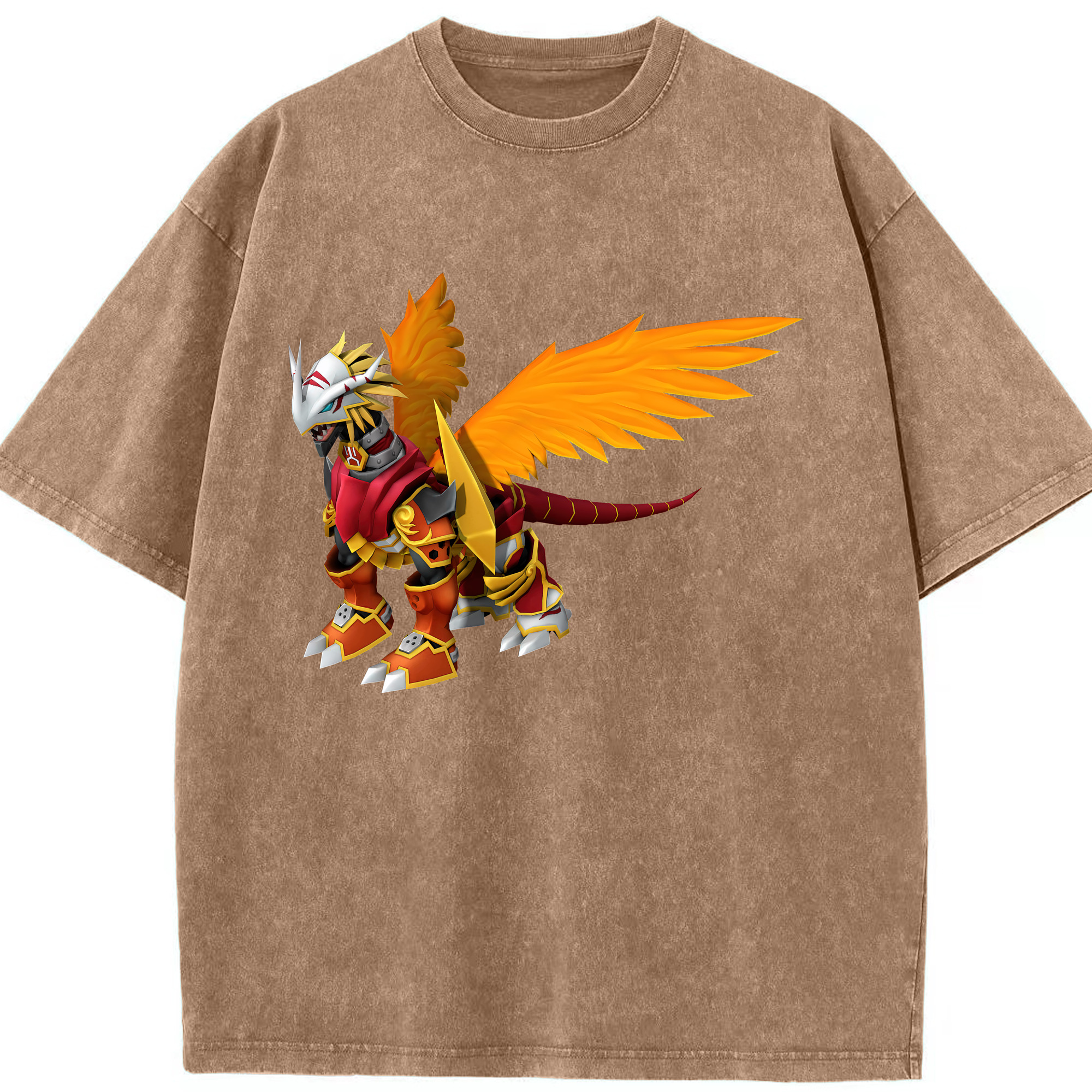 （画像用） Digimon デジタルモンスター/デジモン 綿100% ヴィンテージ風 半袖Tシャツ（フロントプリント）
