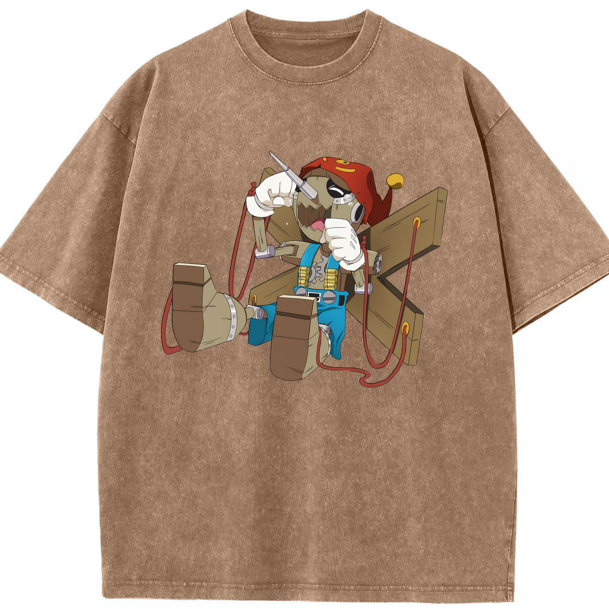 （画像用） Digimon デジタルモンスター/デジモン 綿100% ヴィンテージ風 半袖Tシャツ（フロントプリント）