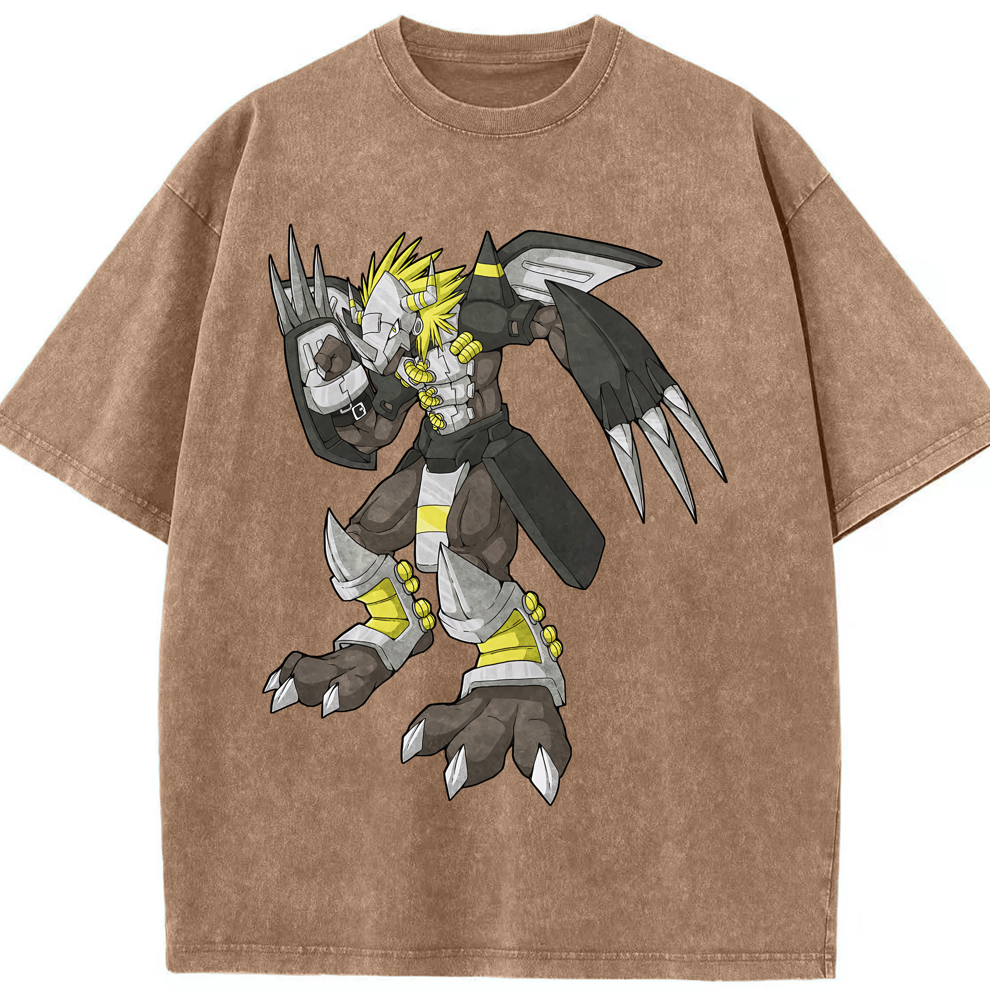 （画像用） Digimon デジタルモンスター/デジモン 綿100% ヴィンテージ風 半袖Tシャツ（フロントプリント）