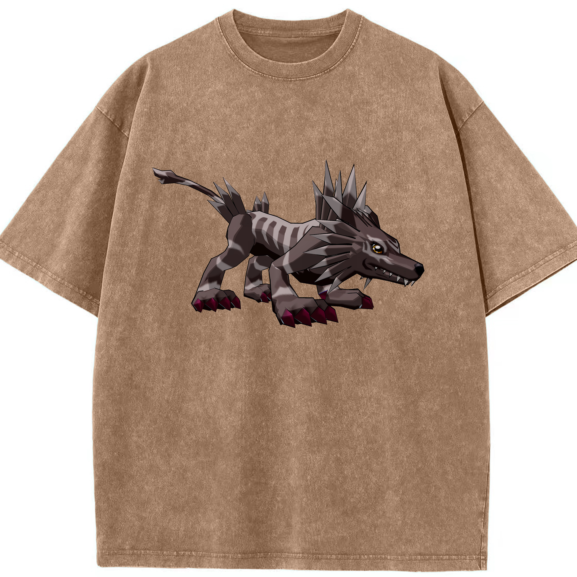 （画像用） Digimon デジタルモンスター/デジモン 綿100% ヴィンテージ風 半袖Tシャツ（フロントプリント）