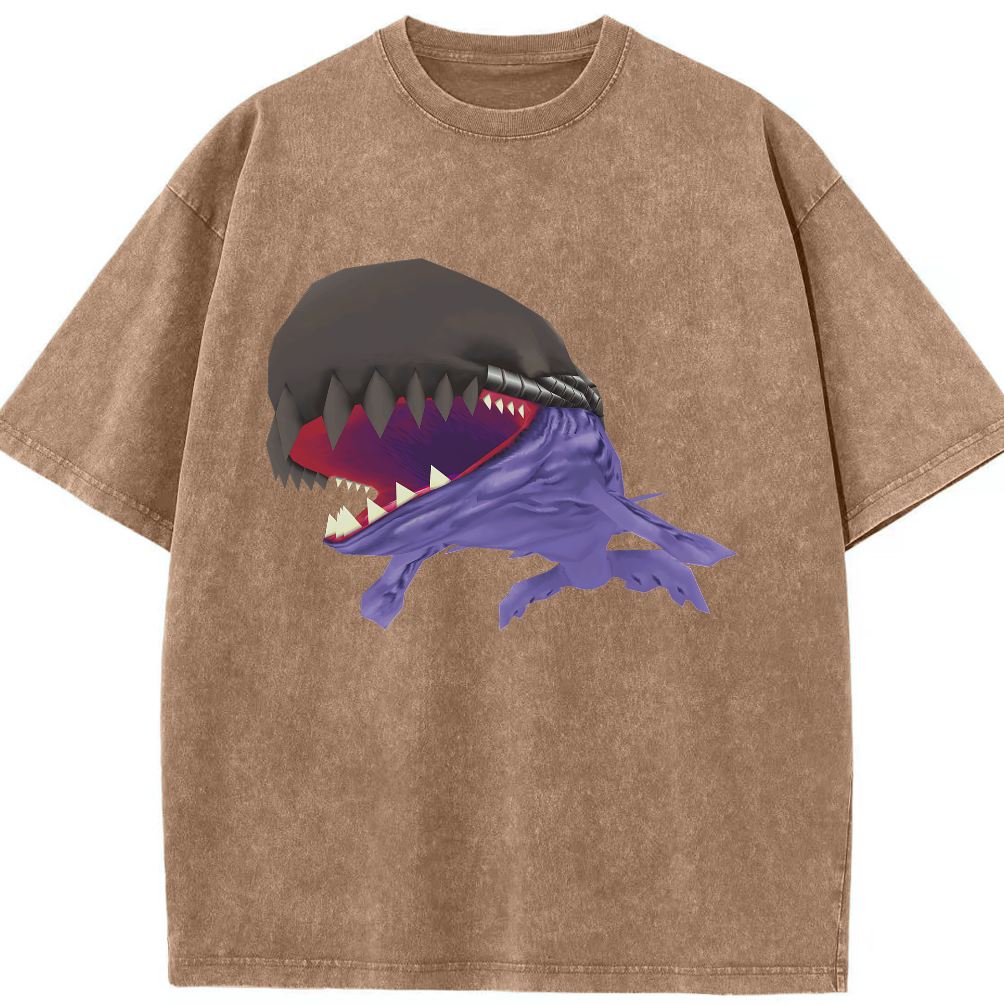 （画像用） Digimon デジタルモンスター/デジモン 綿100% ヴィンテージ風 半袖Tシャツ（フロントプリント）
