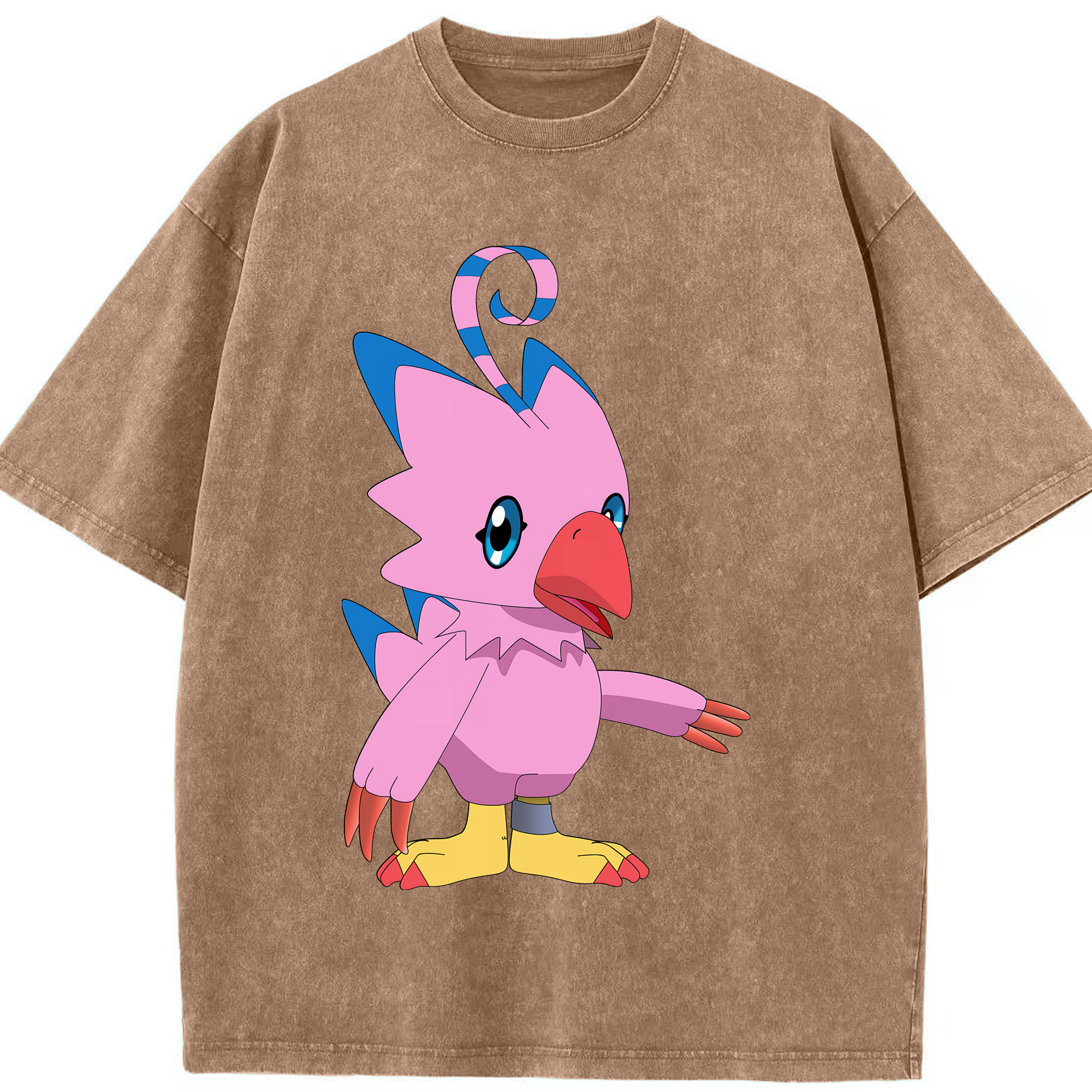 （画像用） Digimon デジタルモンスター/デジモン 綿100% ヴィンテージ風 半袖Tシャツ（フロントプリント）