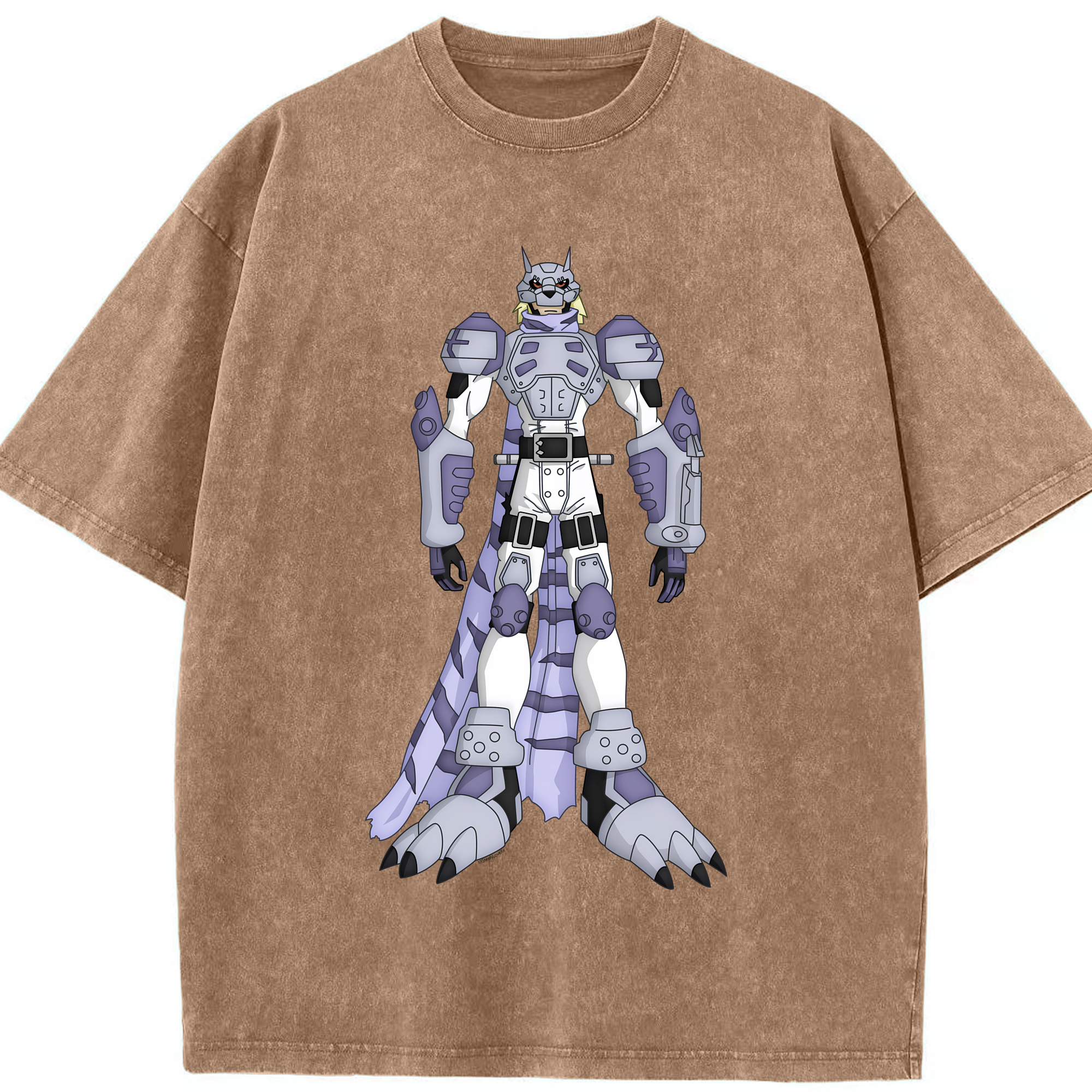 （画像用） Digimon デジタルモンスター/デジモン 綿100% ヴィンテージ風 半袖Tシャツ（フロントプリント）