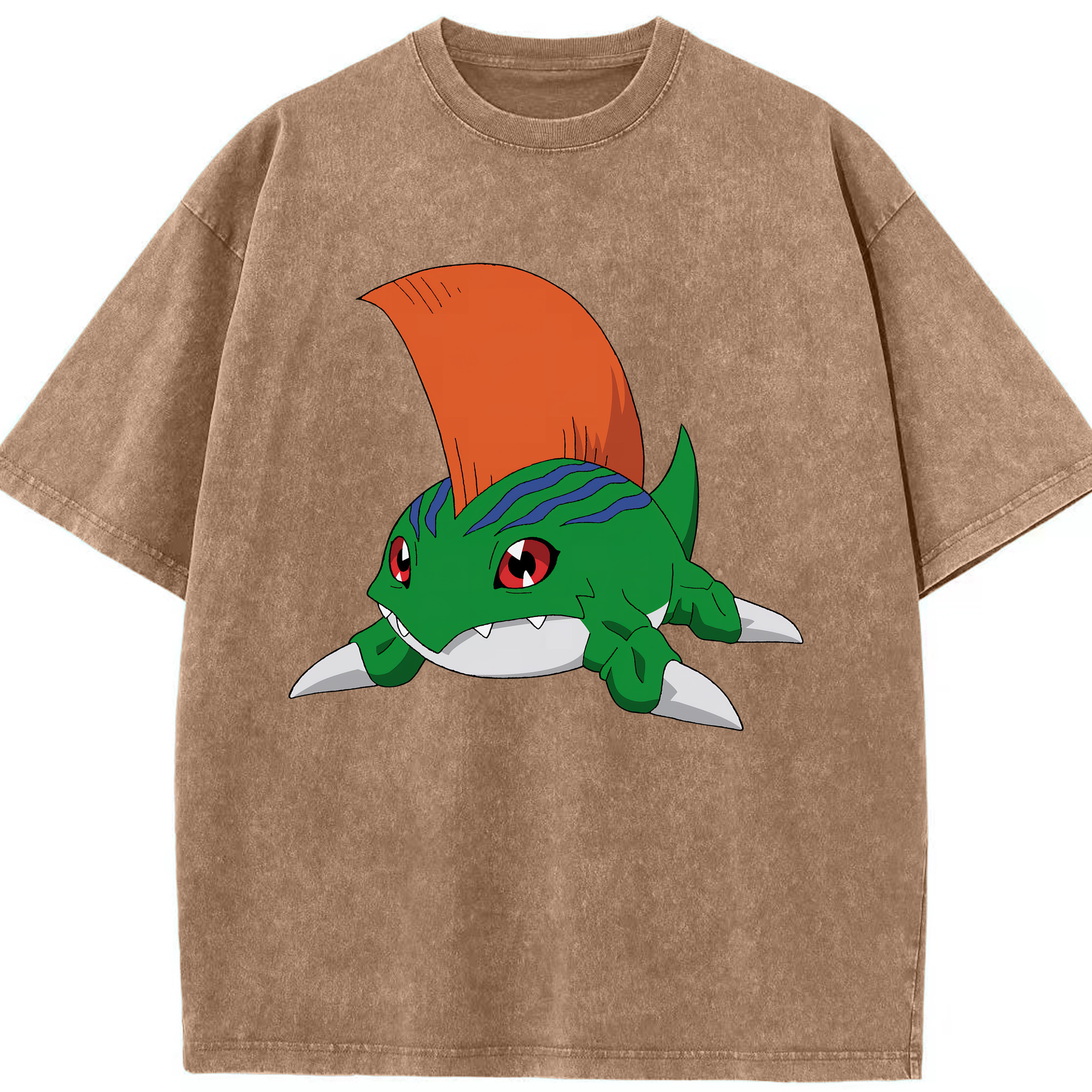 （画像用） Digimon デジタルモンスター/デジモン 綿100% ヴィンテージ風 半袖Tシャツ（フロントプリント）