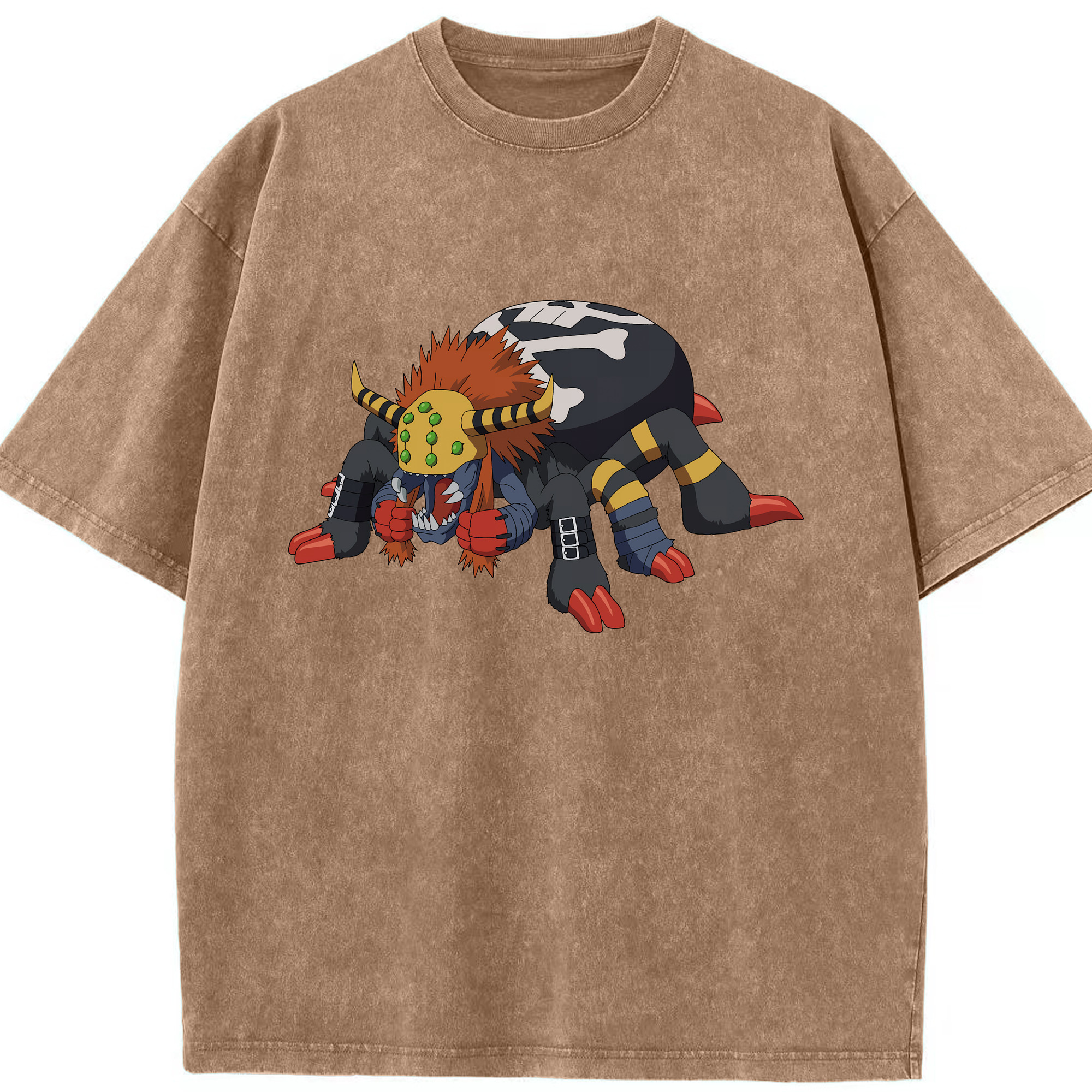 （画像用） Digimon デジタルモンスター/デジモン 綿100% ヴィンテージ風 半袖Tシャツ（フロントプリント）