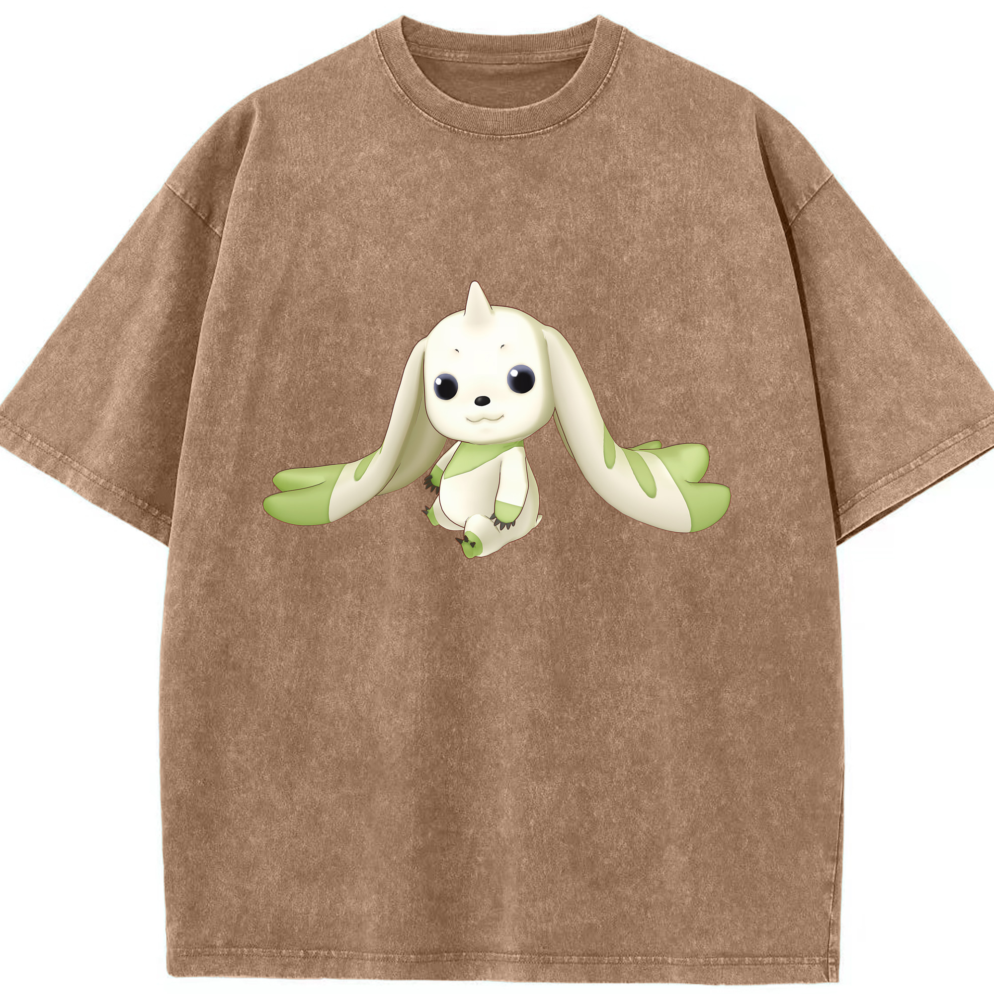 （画像用） Digimon デジタルモンスター/デジモン 綿100% ヴィンテージ風 半袖Tシャツ（フロントプリント）