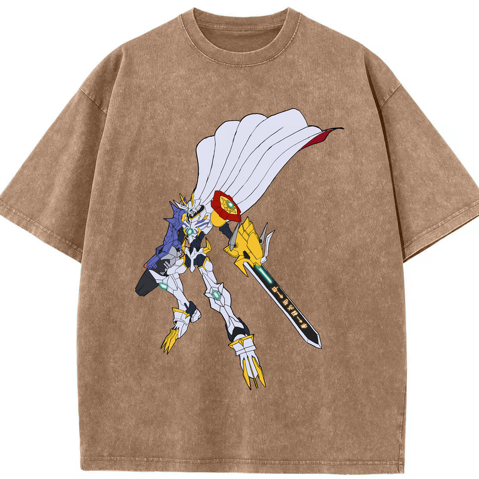 （画像用） Digimon デジタルモンスター/デジモン 綿100% ヴィンテージ風 半袖Tシャツ（フロントプリント）