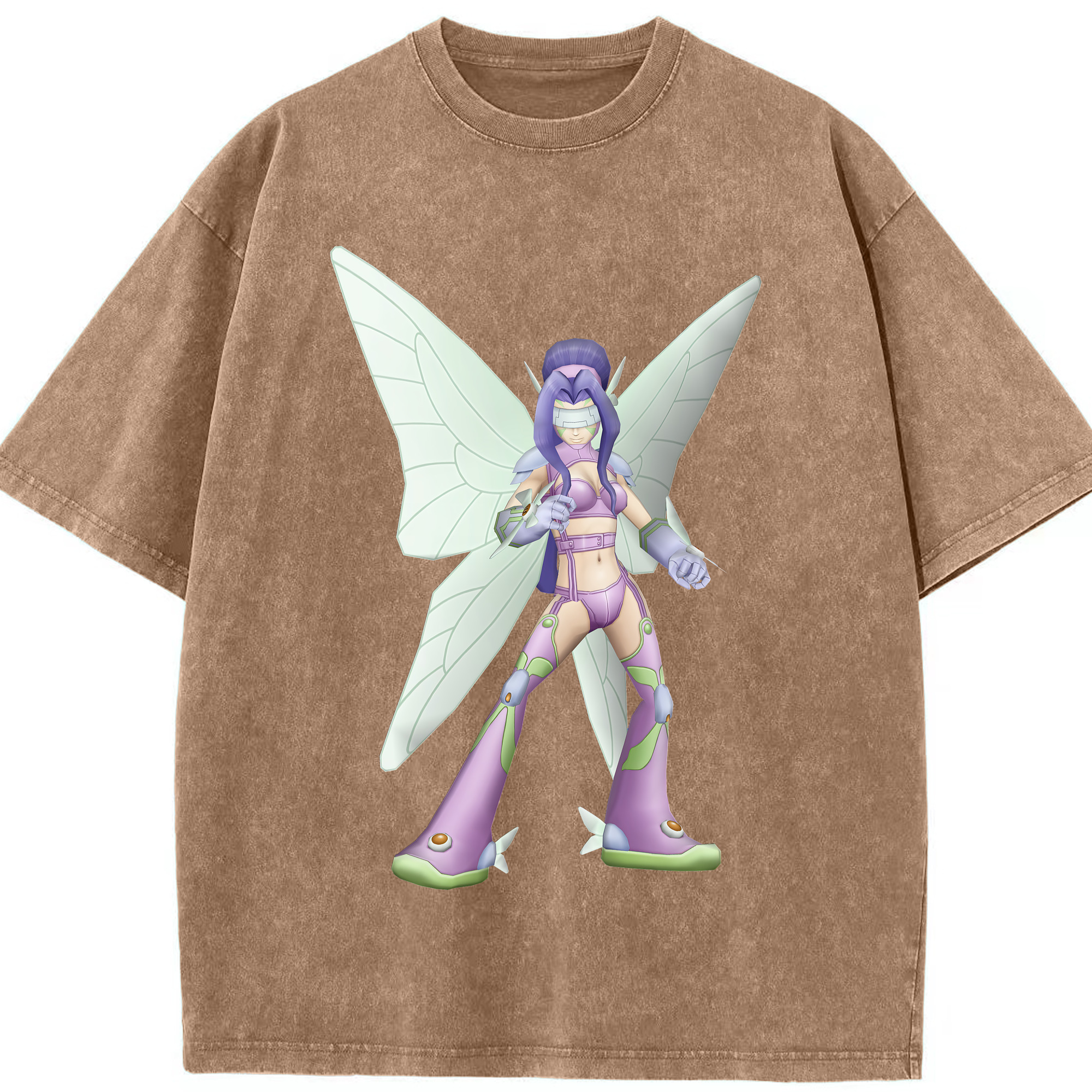 （画像用） Digimon デジタルモンスター/デジモン 綿100% ヴィンテージ風 半袖Tシャツ（フロントプリント）