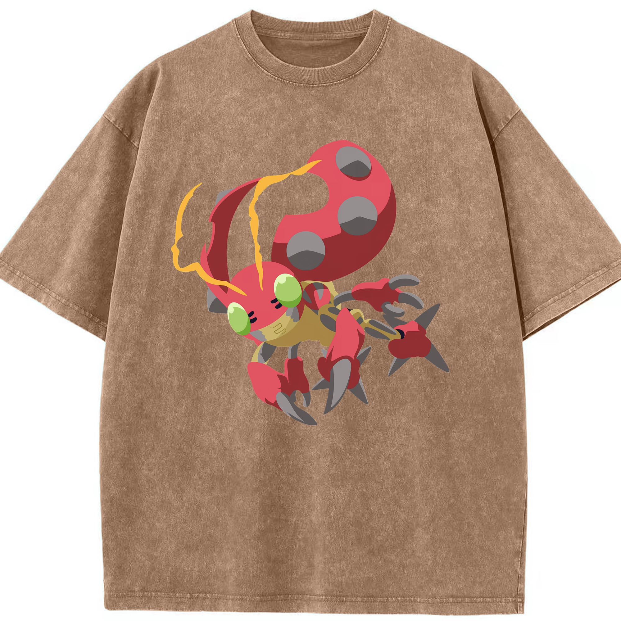 （画像用） Digimon デジタルモンスター/デジモン 綿100% ヴィンテージ風 半袖Tシャツ（フロントプリント）