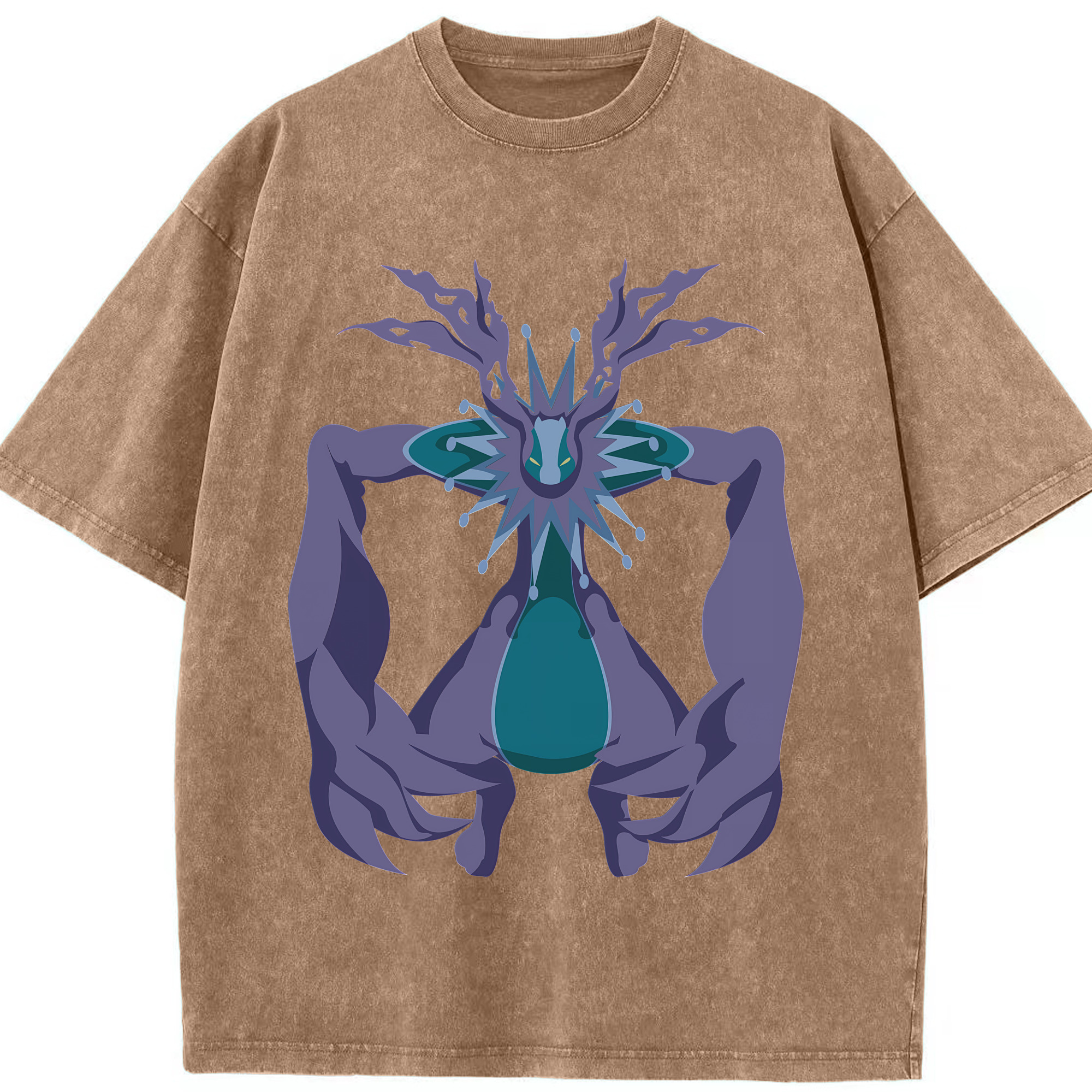 （画像用） Digimon デジタルモンスター/デジモン 綿100% ヴィンテージ風 半袖Tシャツ（フロントプリント）