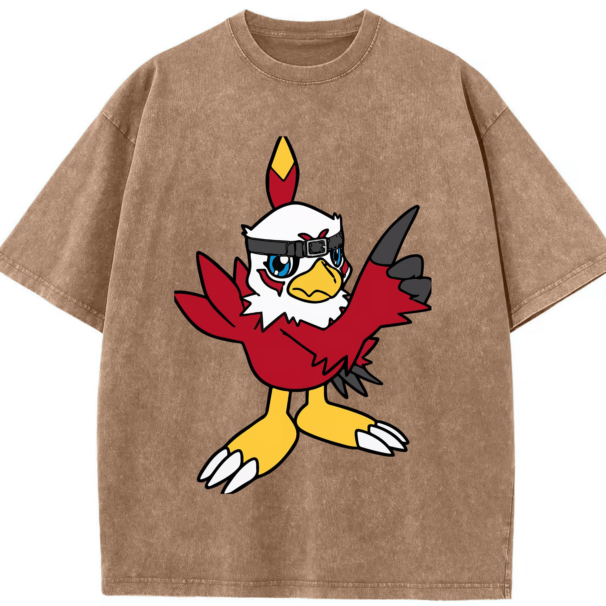 （画像用） Digimon デジタルモンスター/デジモン 綿100% ヴィンテージ風 半袖Tシャツ（フロントプリント）