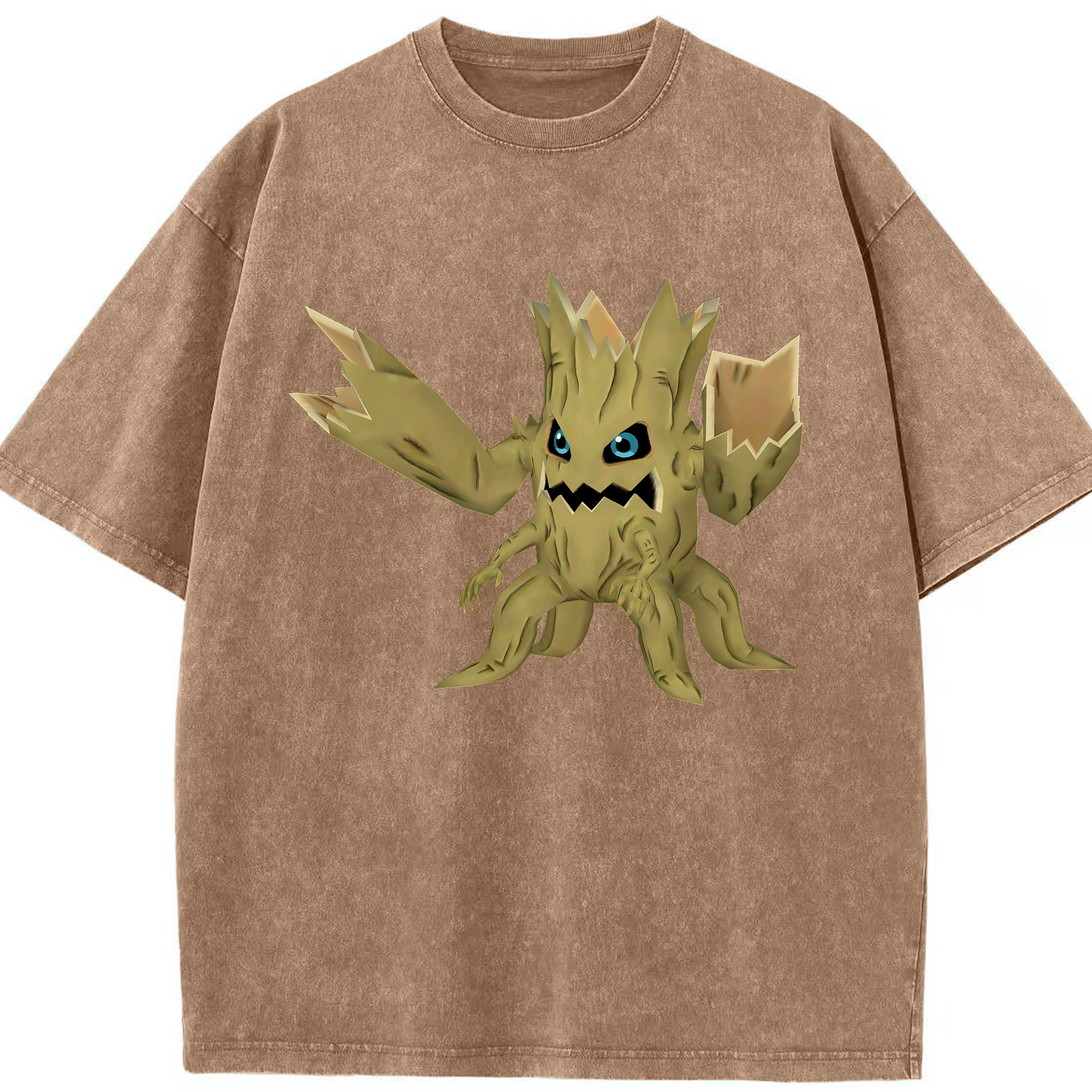 （画像用） Digimon デジタルモンスター/デジモン 綿100% ヴィンテージ風 半袖Tシャツ（フロントプリント）