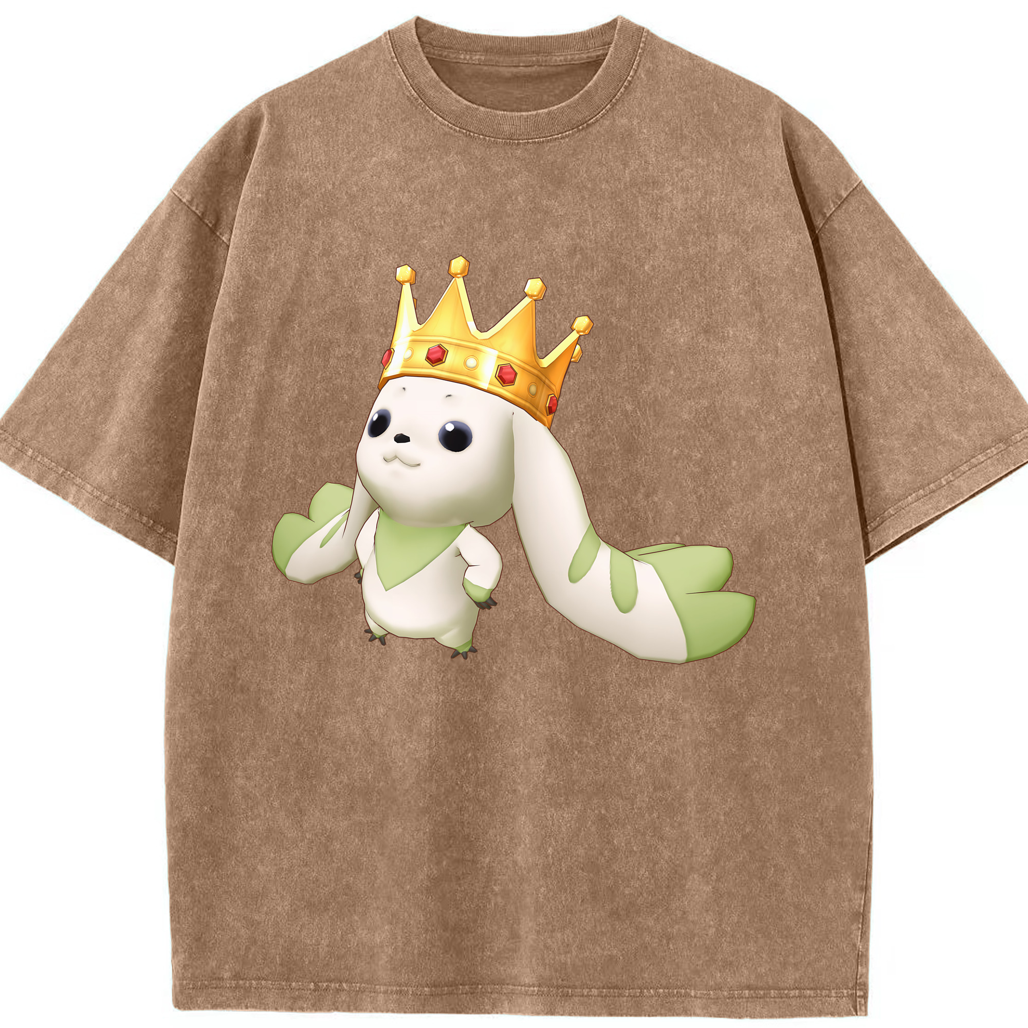 （画像用） Digimon デジタルモンスター/デジモン 綿100% ヴィンテージ風 半袖Tシャツ（フロントプリント）