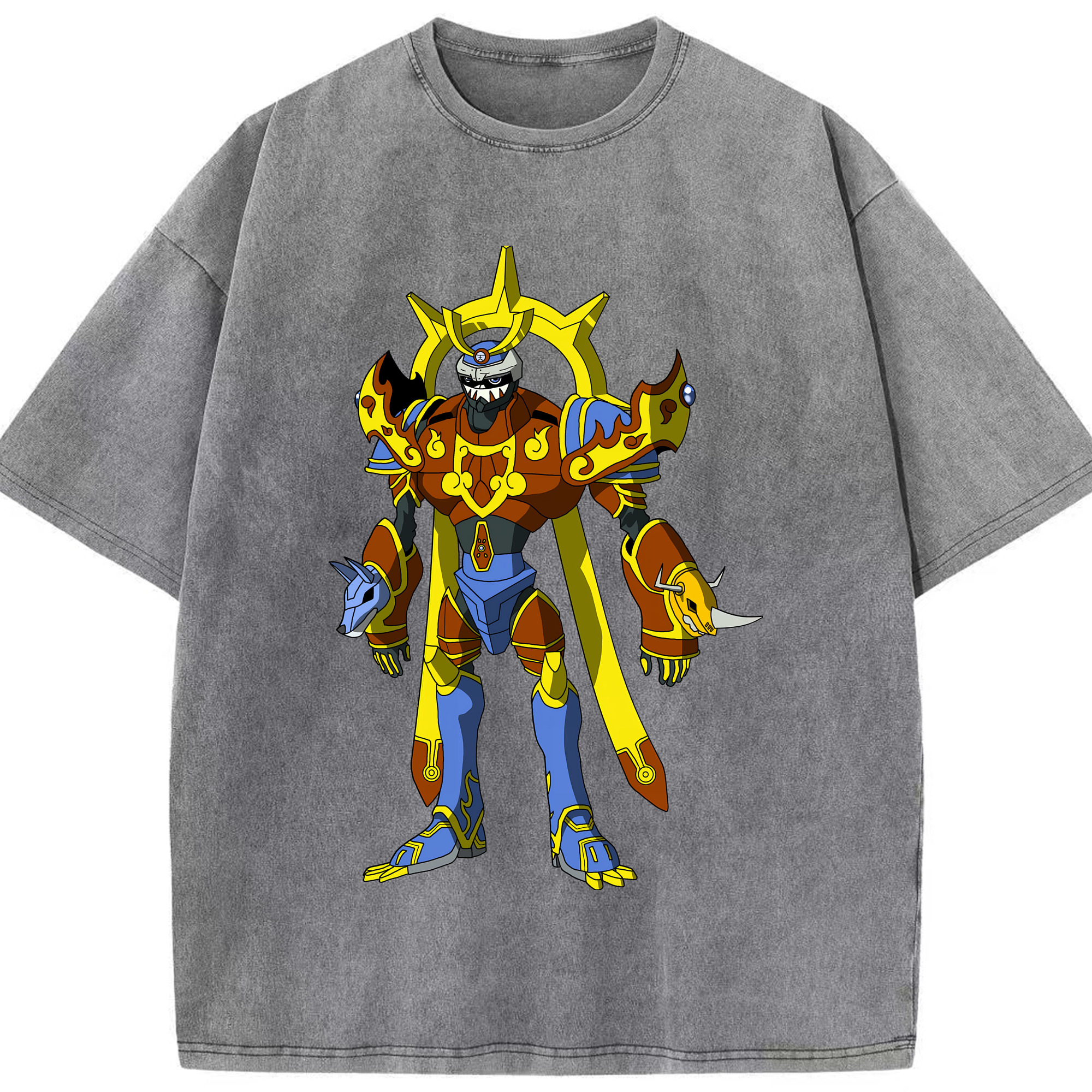 （画像用） Digimon デジタルモンスター/デジモン 綿100% ヴィンテージ風 半袖Tシャツ（フロントプリント）