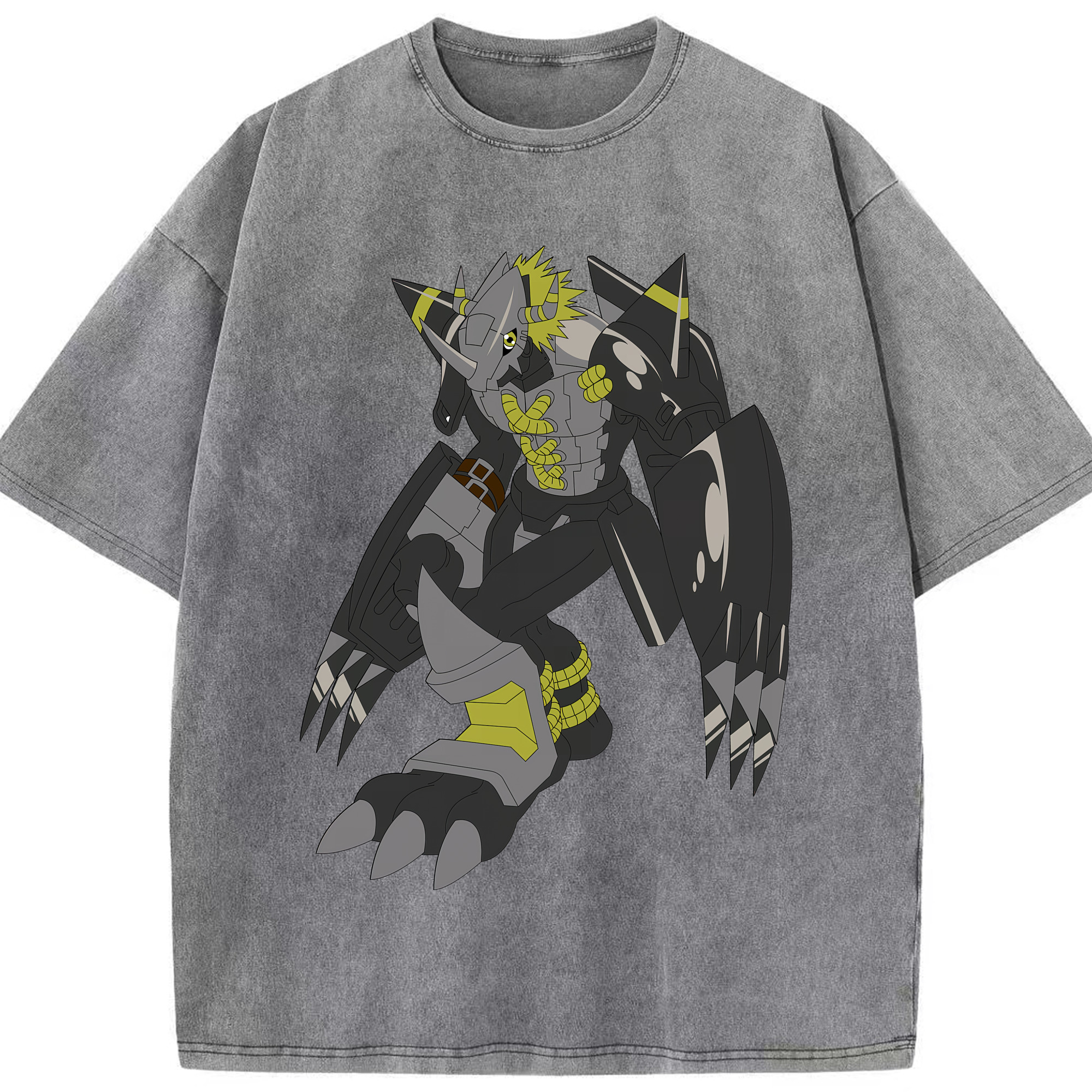 （画像用） Digimon デジタルモンスター/デジモン 綿100% ヴィンテージ風 半袖Tシャツ（フロントプリント）