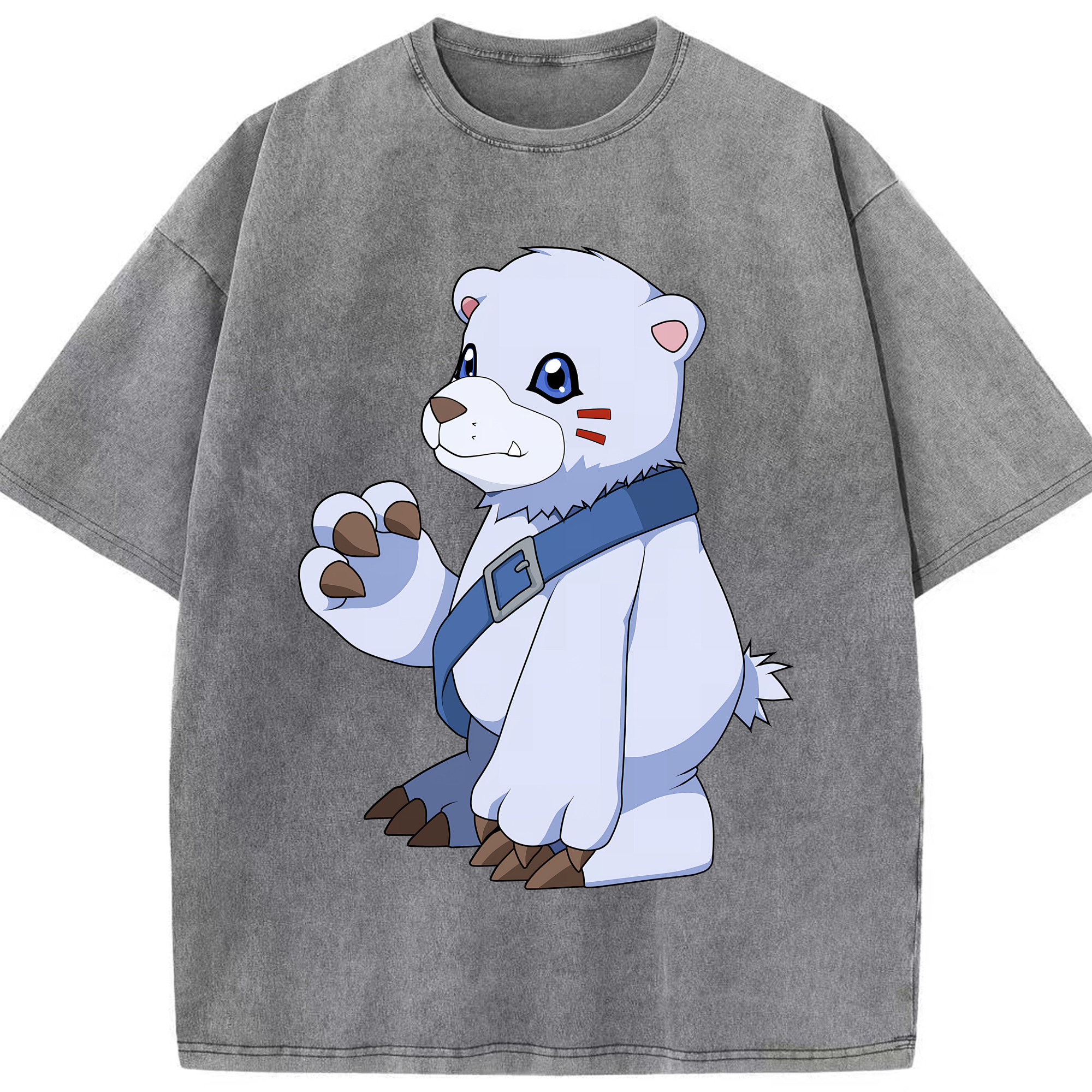 （画像用） Digimon デジタルモンスター/デジモン 綿100% ヴィンテージ風 半袖Tシャツ（フロントプリント）