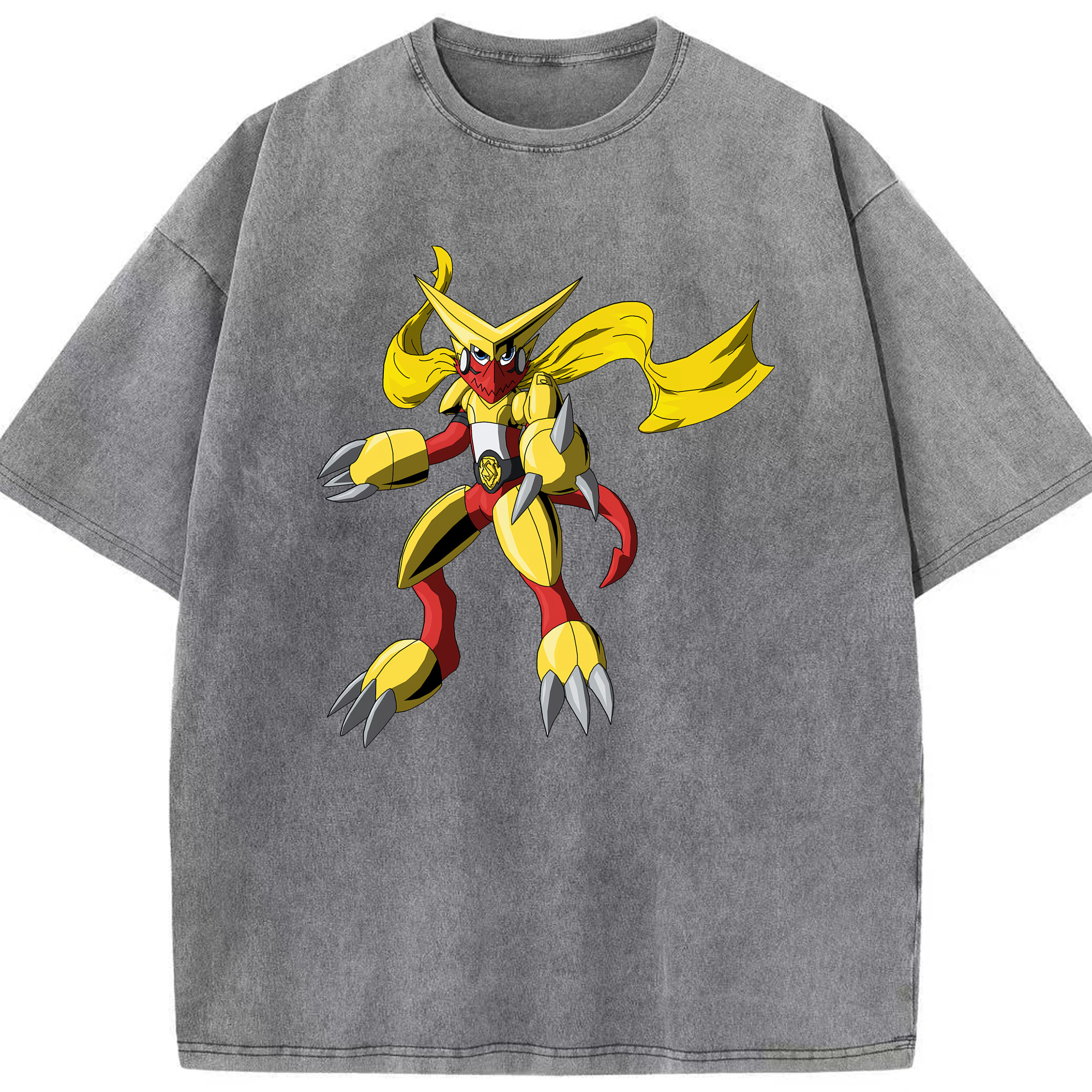 （画像用） Digimon デジタルモンスター/デジモン 綿100% ヴィンテージ風 半袖Tシャツ（フロントプリント）