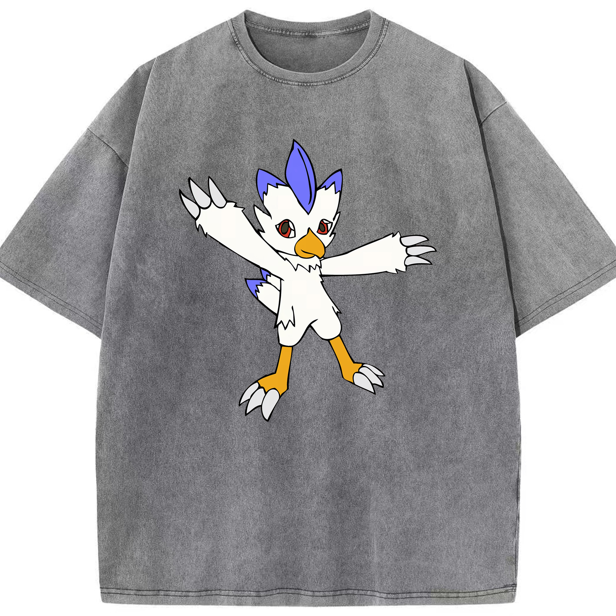 （画像用） Digimon デジタルモンスター/デジモン 綿100% ヴィンテージ風 半袖Tシャツ（フロントプリント）