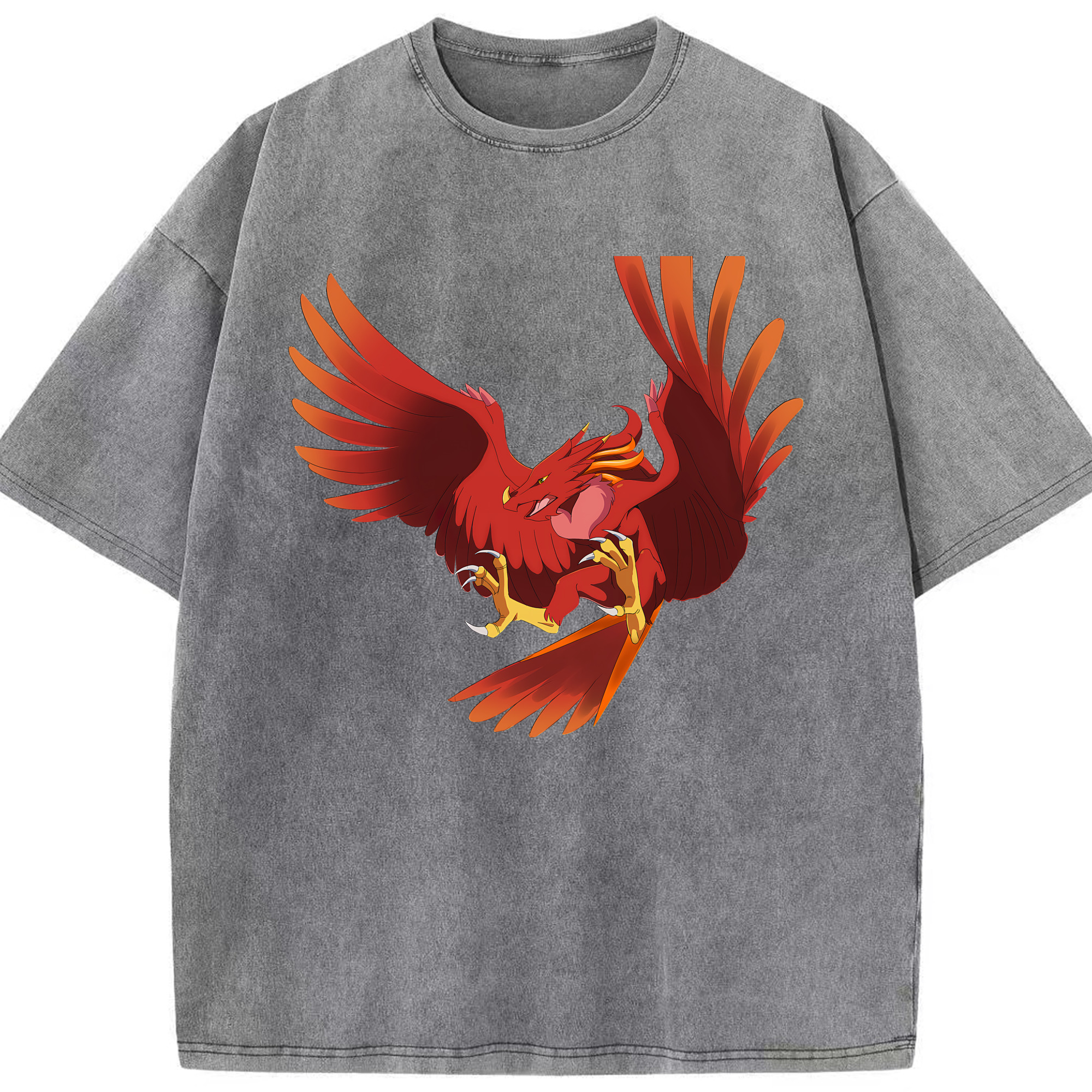 （画像用） Digimon デジタルモンスター/デジモン 綿100% ヴィンテージ風 半袖Tシャツ（フロントプリント）