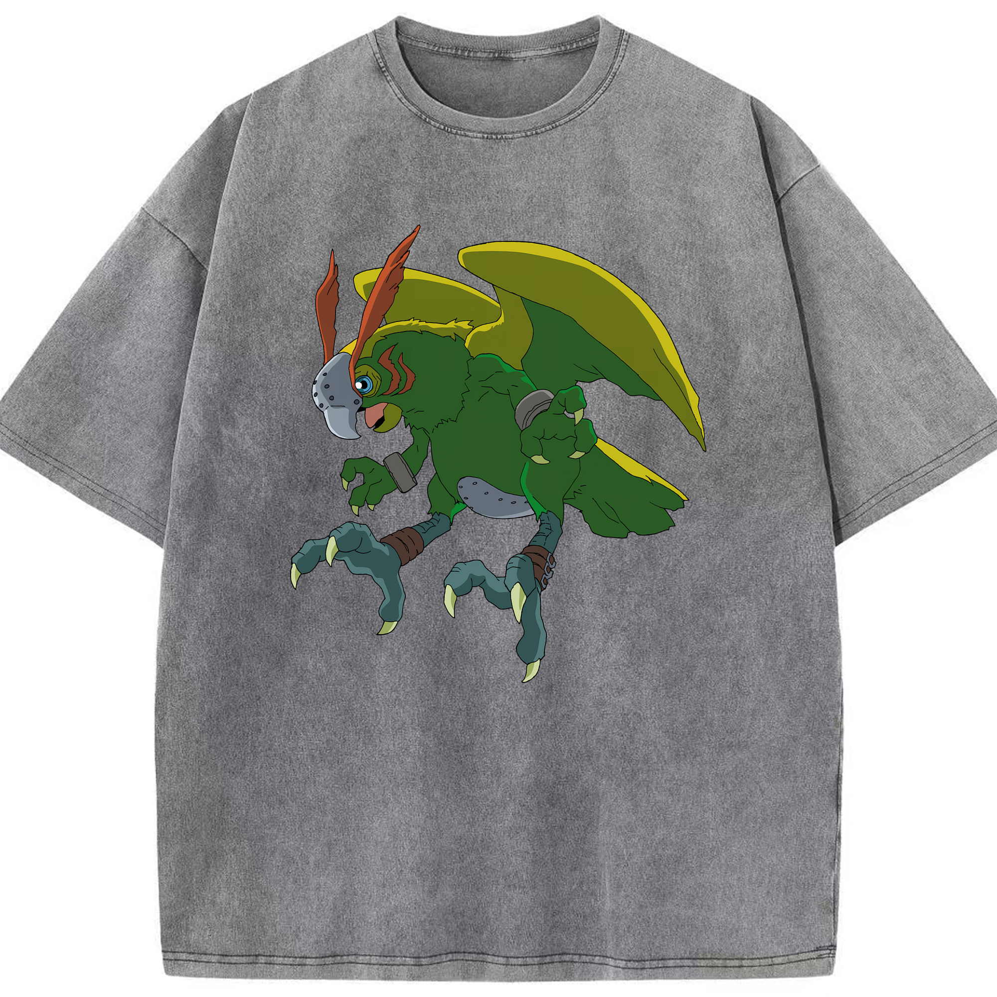 （画像用） Digimon デジタルモンスター/デジモン 綿100% ヴィンテージ風 半袖Tシャツ（フロントプリント）