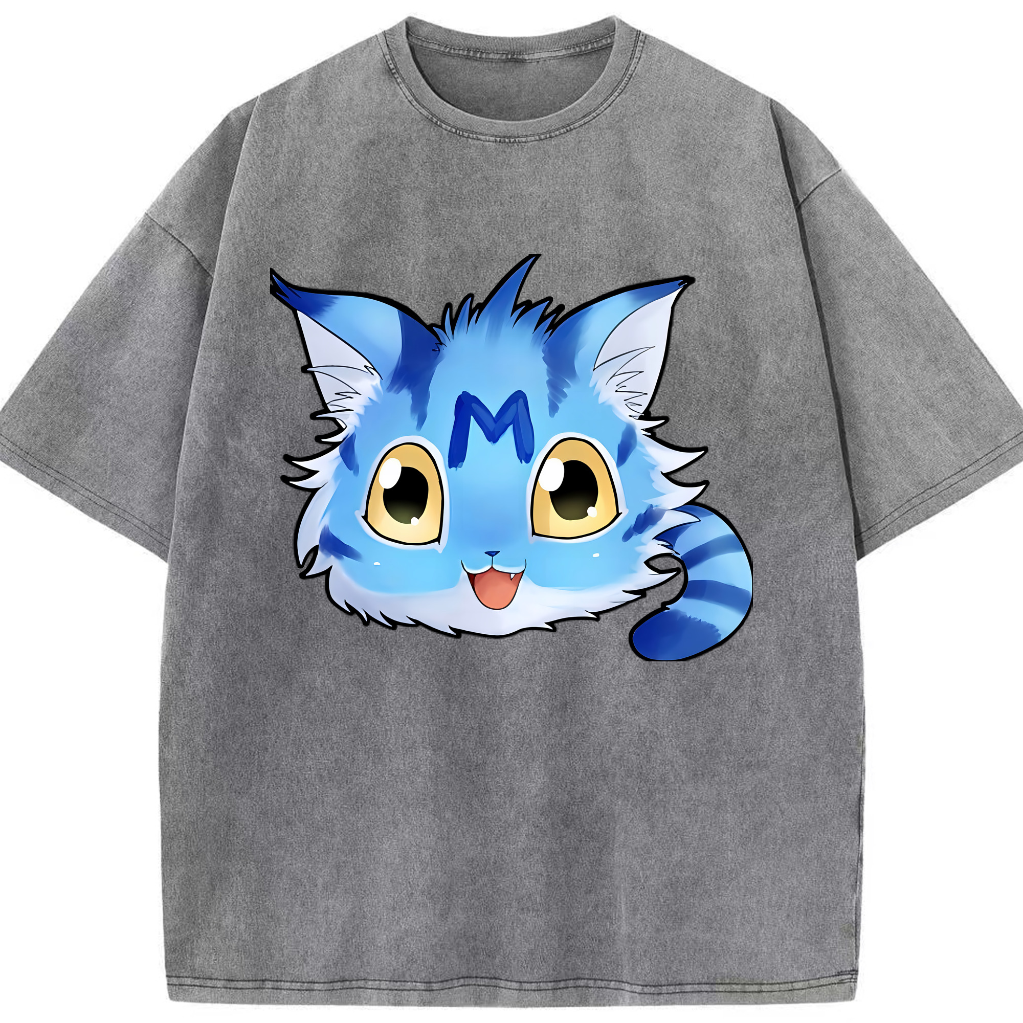 （画像用） Digimon デジタルモンスター/デジモン 綿100% ヴィンテージ風 半袖Tシャツ（フロントプリント）