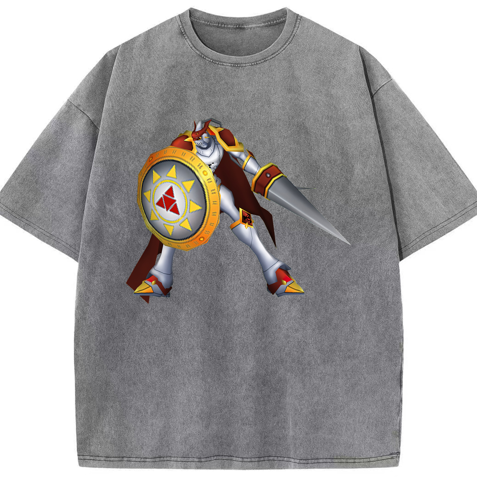 （画像用） Digimon デジタルモンスター/デジモン 綿100% ヴィンテージ風 半袖Tシャツ（フロントプリント）