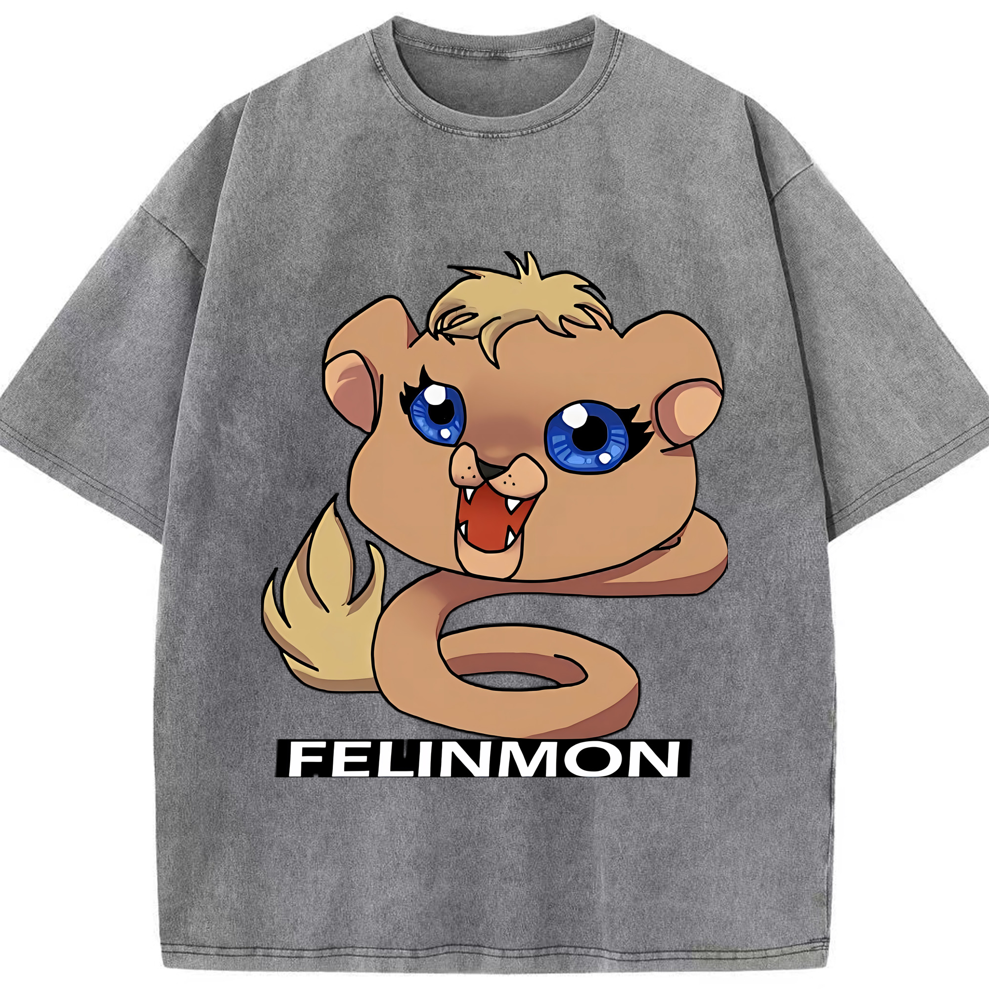 （画像用） Digimon デジタルモンスター/デジモン 綿100% ヴィンテージ風 半袖Tシャツ（フロントプリント）