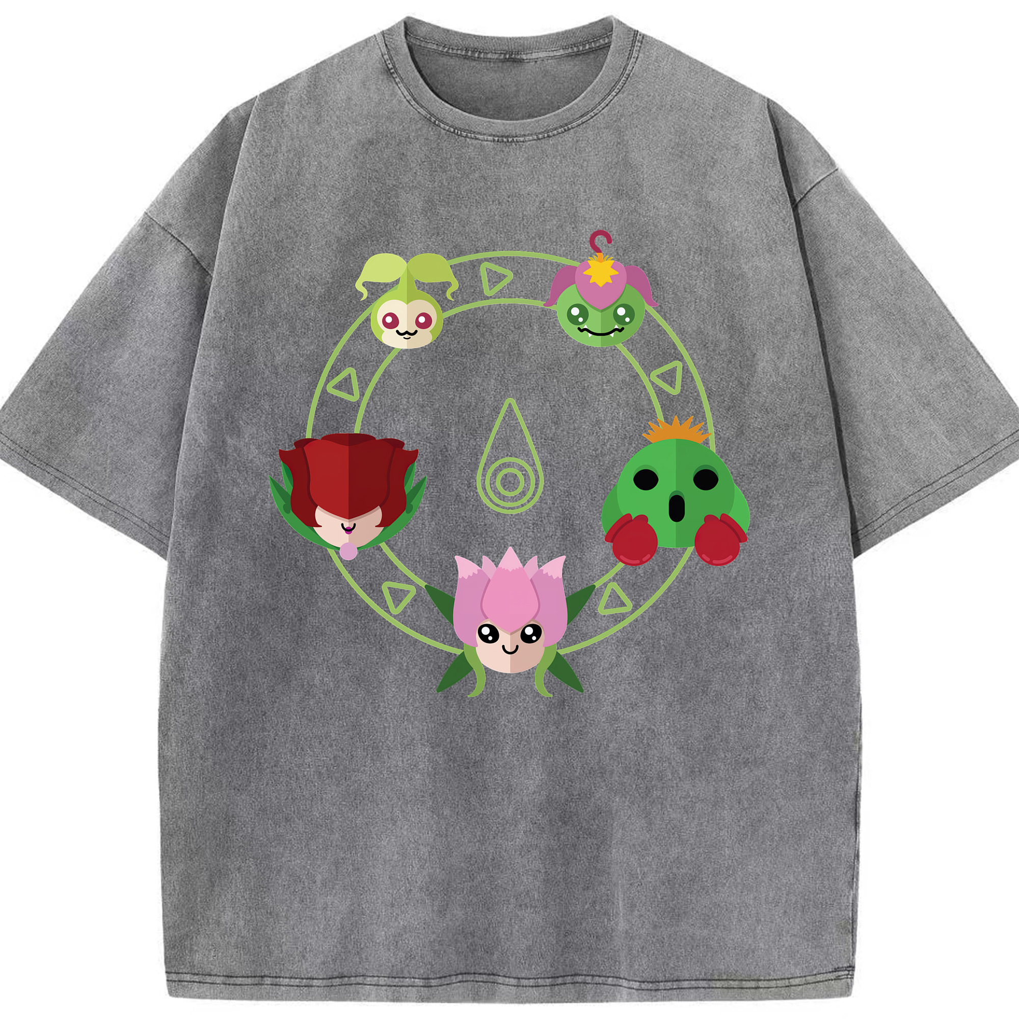 （画像用） Digimon デジタルモンスター/デジモン 綿100% ヴィンテージ風 半袖Tシャツ（フロントプリント）