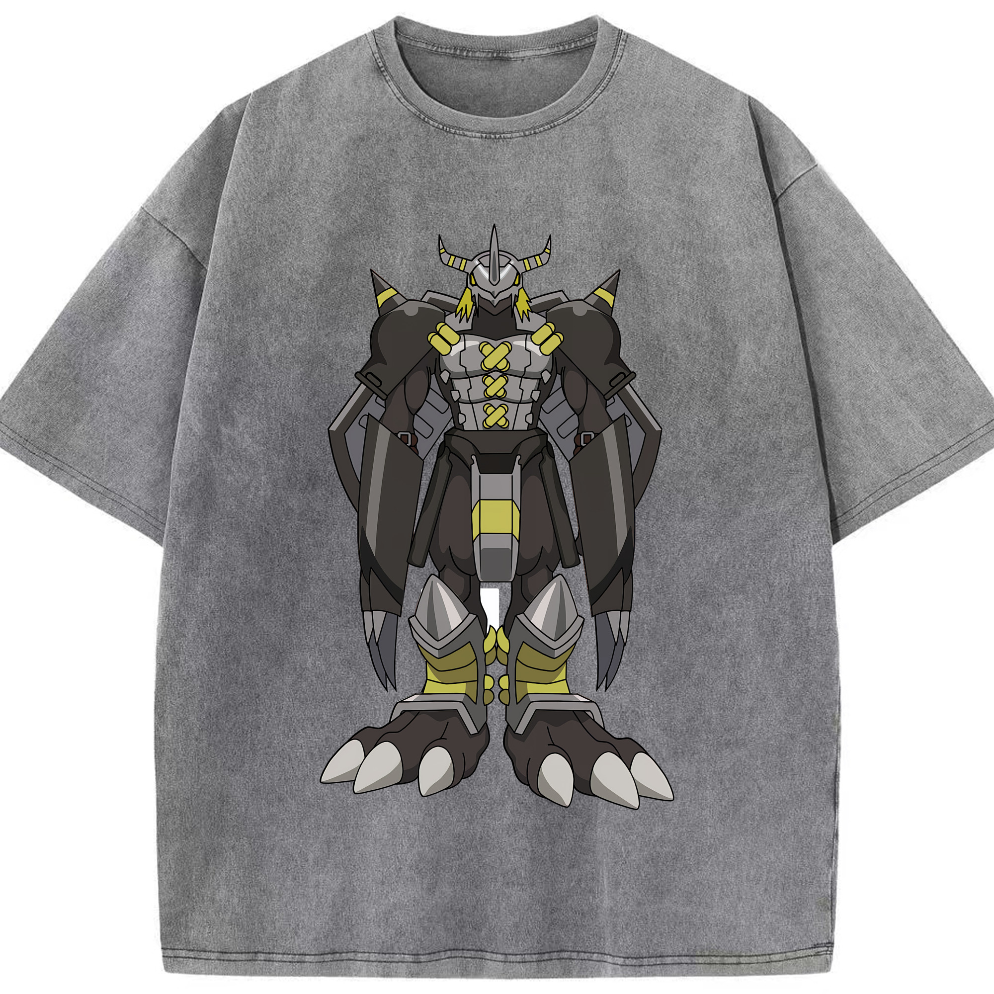 （画像用） Digimon デジタルモンスター/デジモン 綿100% ヴィンテージ風 半袖Tシャツ（フロントプリント）