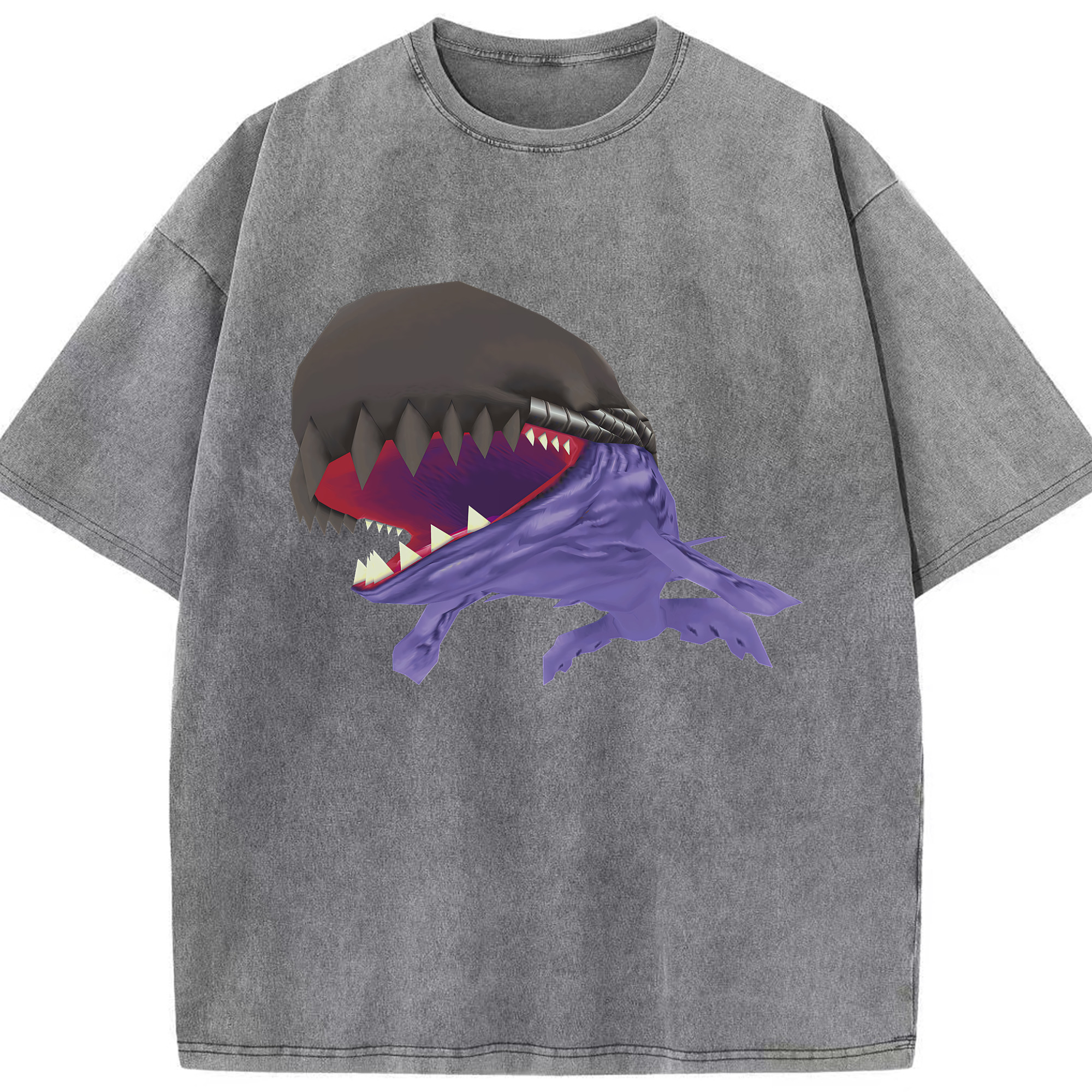 （画像用） Digimon デジタルモンスター/デジモン 綿100% ヴィンテージ風 半袖Tシャツ（フロントプリント）