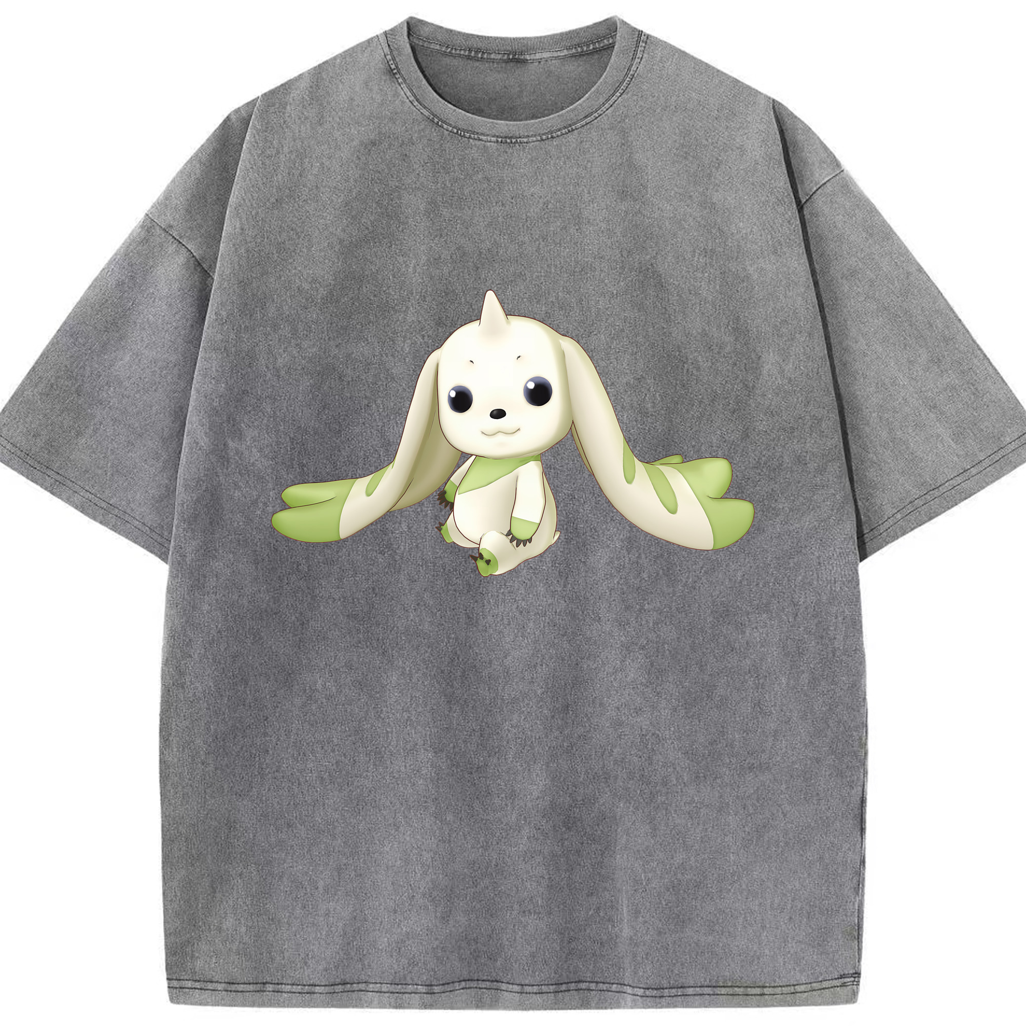 （画像用） Digimon デジタルモンスター/デジモン 綿100% ヴィンテージ風 半袖Tシャツ（フロントプリント）