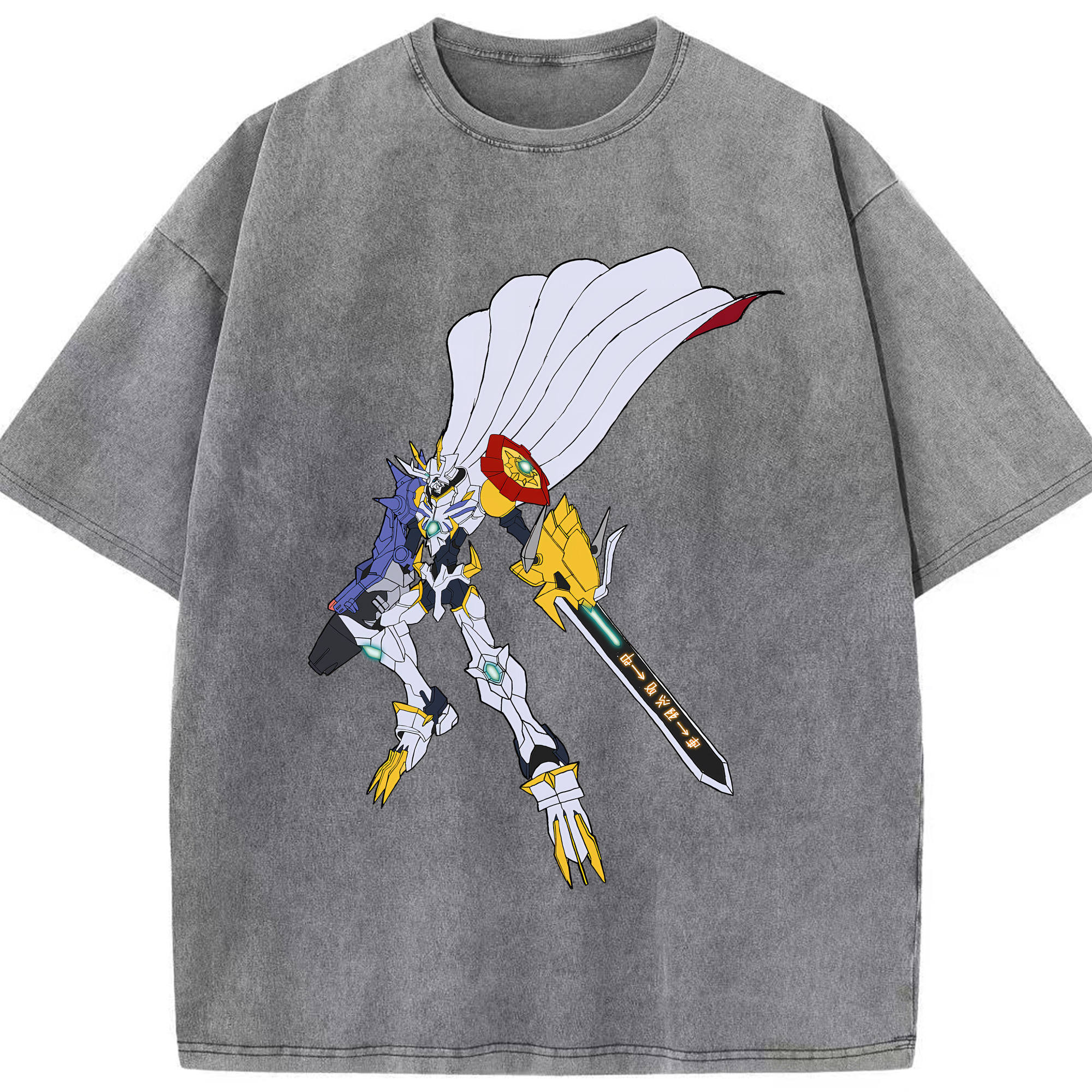 （画像用） Digimon デジタルモンスター/デジモン 綿100% ヴィンテージ風 半袖Tシャツ（フロントプリント）