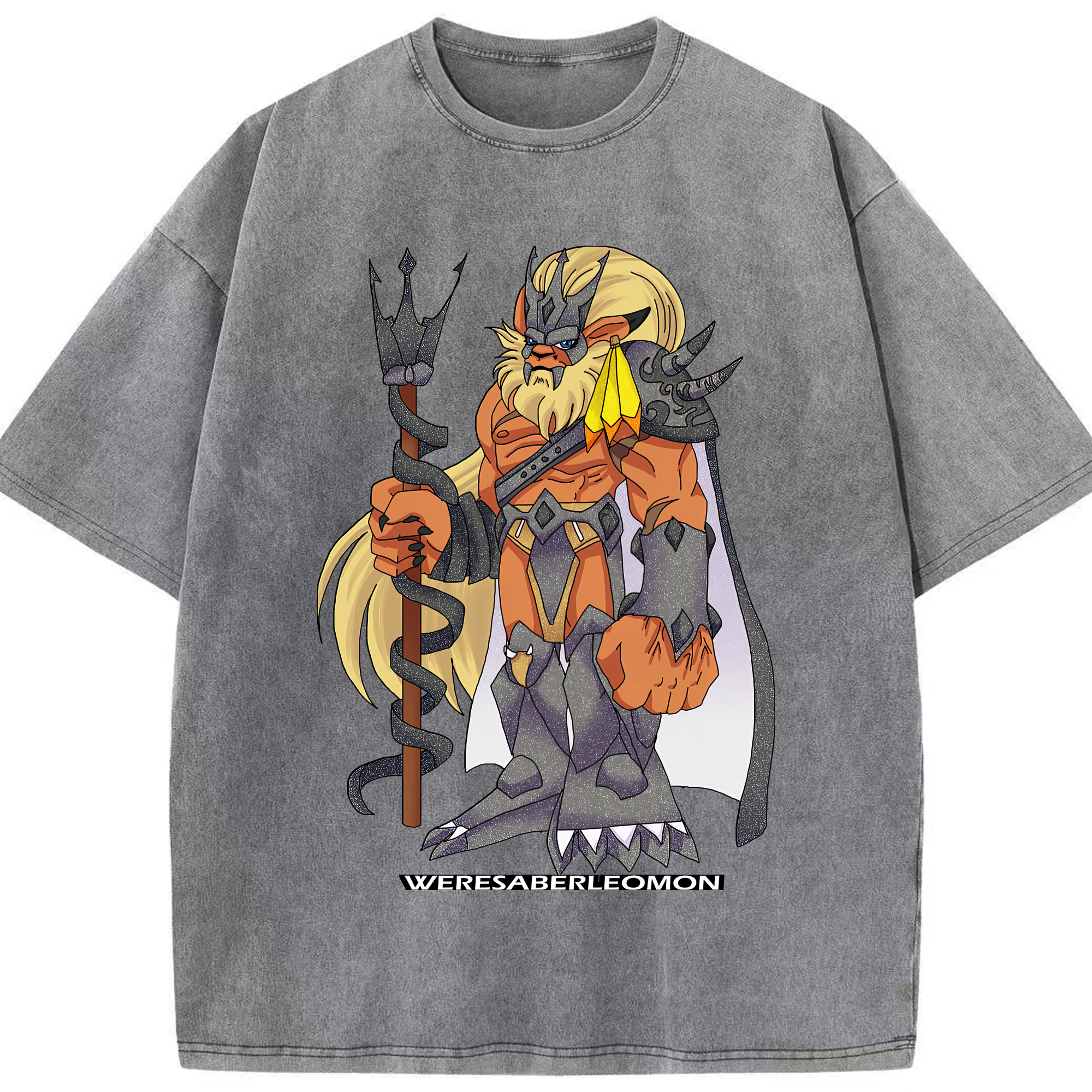 （画像用） Digimon デジタルモンスター/デジモン 綿100% ヴィンテージ風 半袖Tシャツ（フロントプリント）
